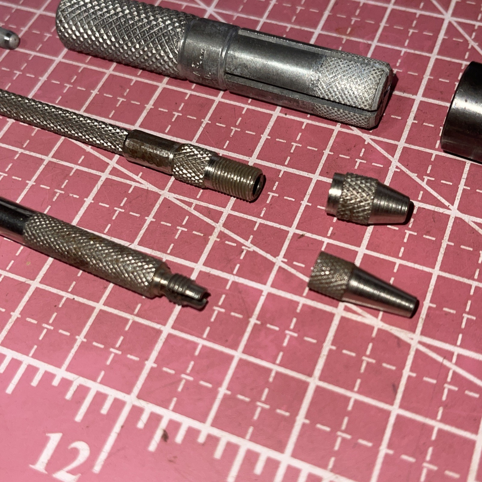 Machinist USA Micro Tool Lot Vintage Knurled MAYHEW General Textron Punch Screw