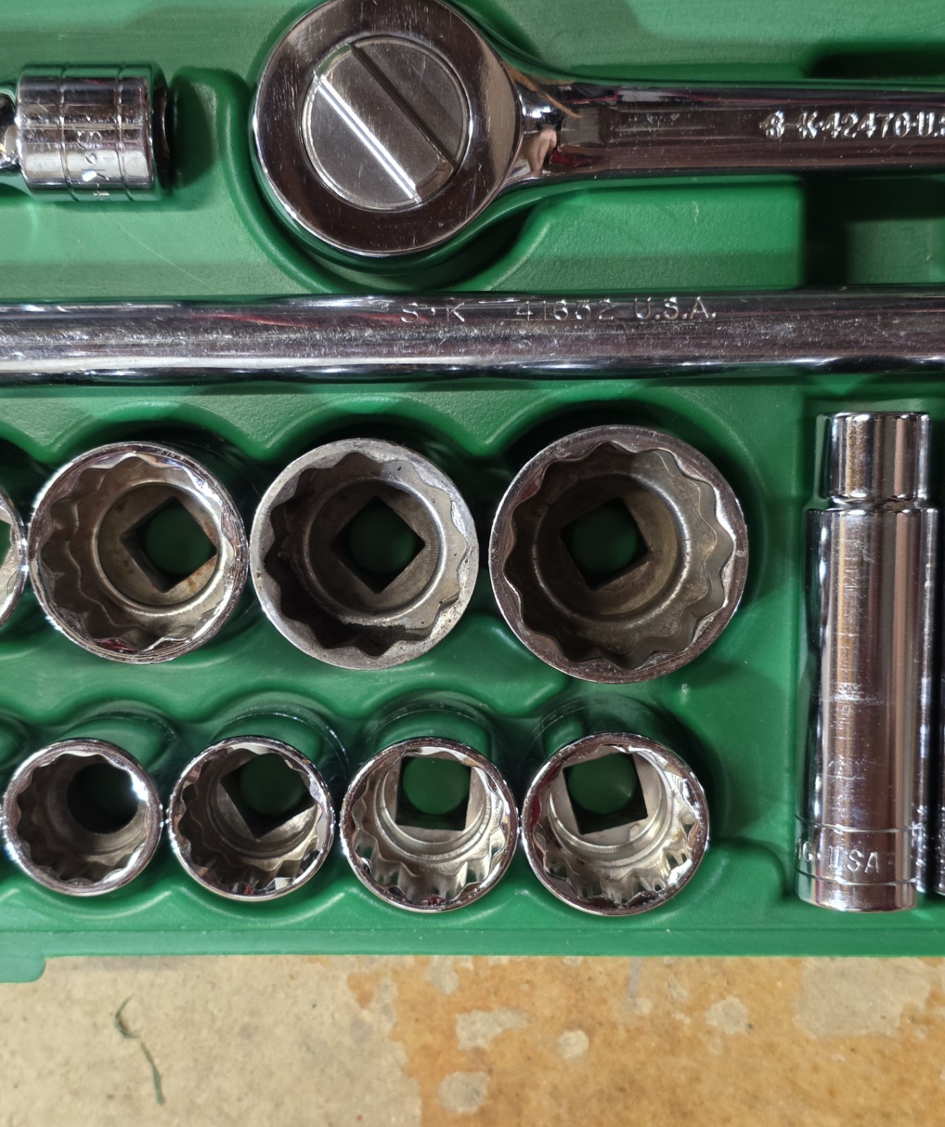 SK Tools SAE 1/2″ Dr General Service Socket Set 12pt 4123 USA (One Replcmt)