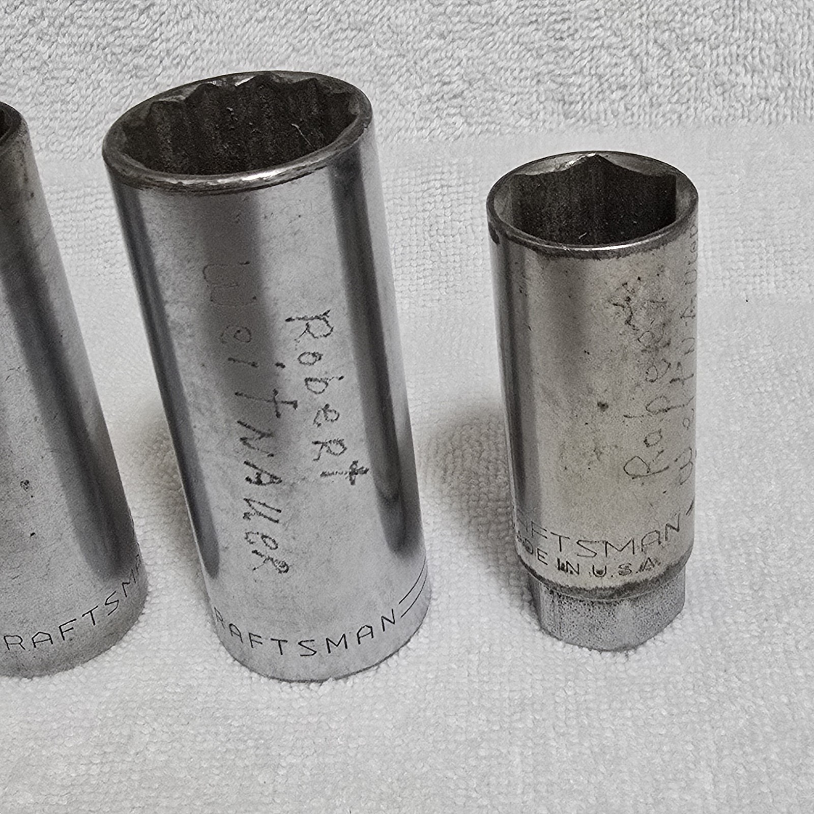 VTG Craftsman USA 1/2″ Drive Deep Socket Set 6pc 1/2-1″ + 13/16 Spark Plug