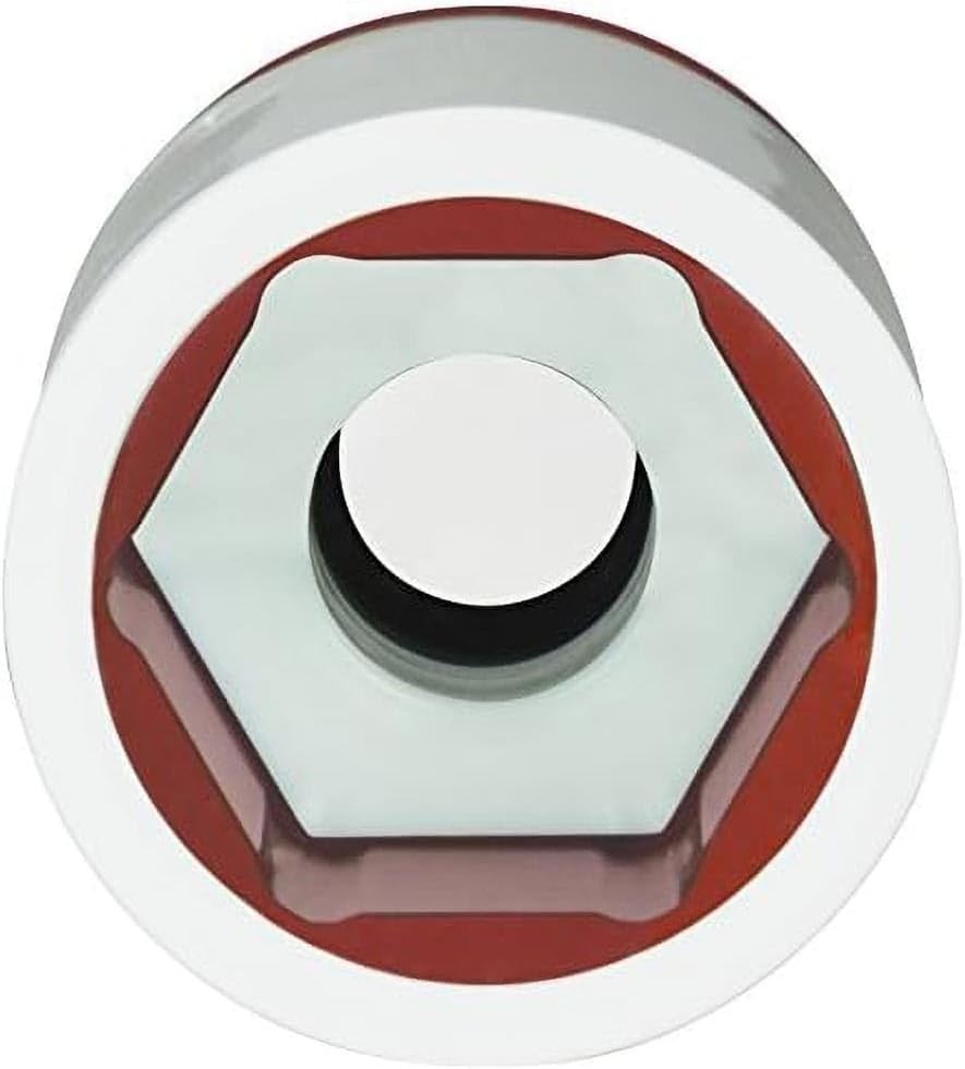 Durable 6-Inch 1/2-Inch Drive Socket with Non-Marring Core for Wheel Protection
