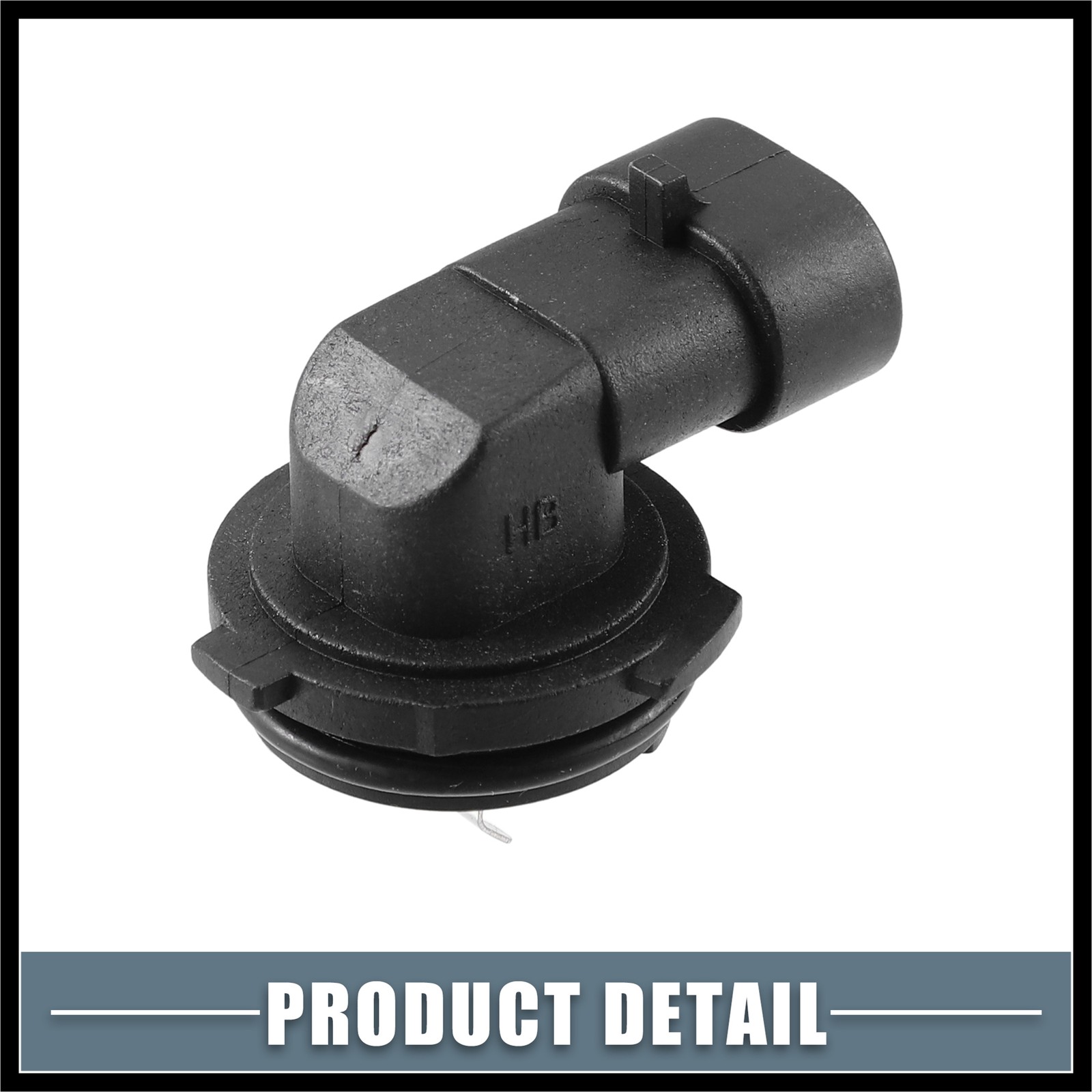 Fog Light Bulb Holder Socket 1445 H1 fit for Automotive Vehicle Plastic Black