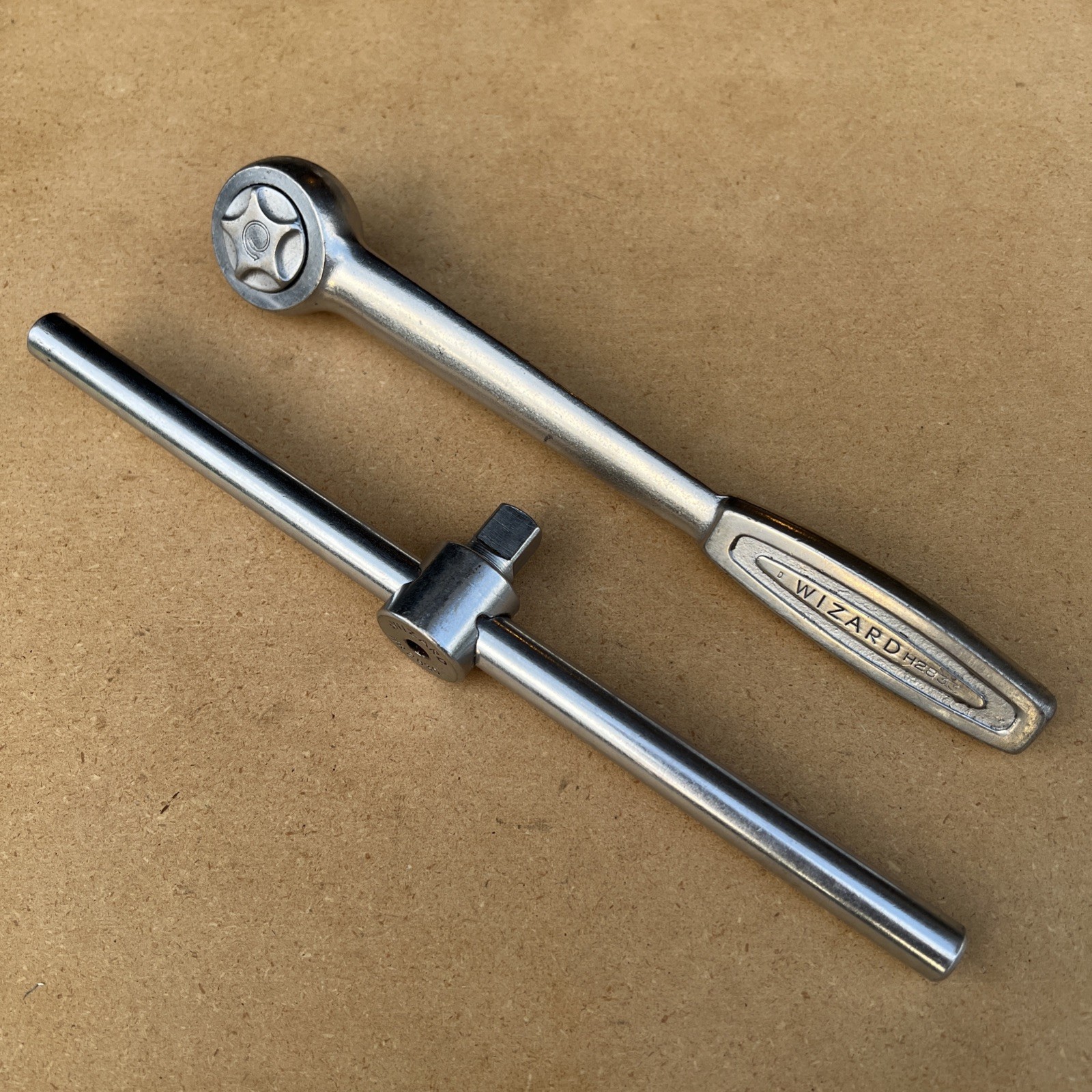 Wizard Tools Ratchet H2833 & T Handle Breaker Bar HR2830 -1/2″ Drive Made in USA
