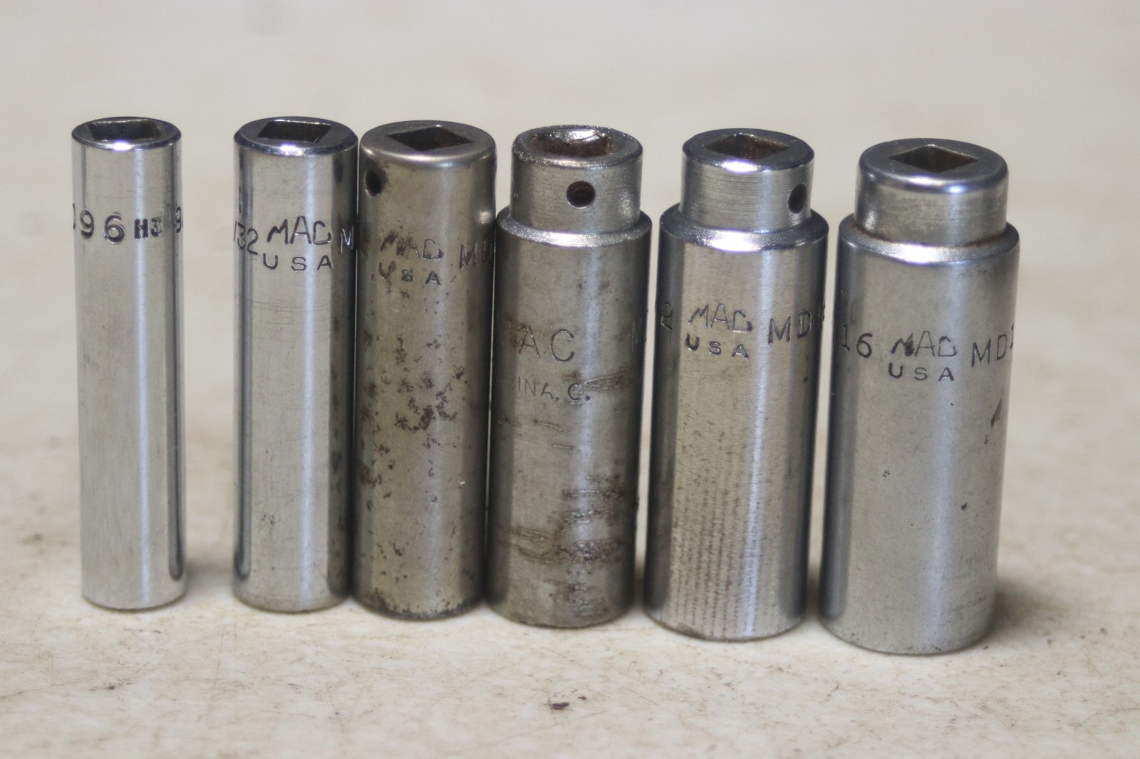 MAC Tools 1/4 Inch Drive Socket Lot 27 Pieces ALL Different SAE Metric