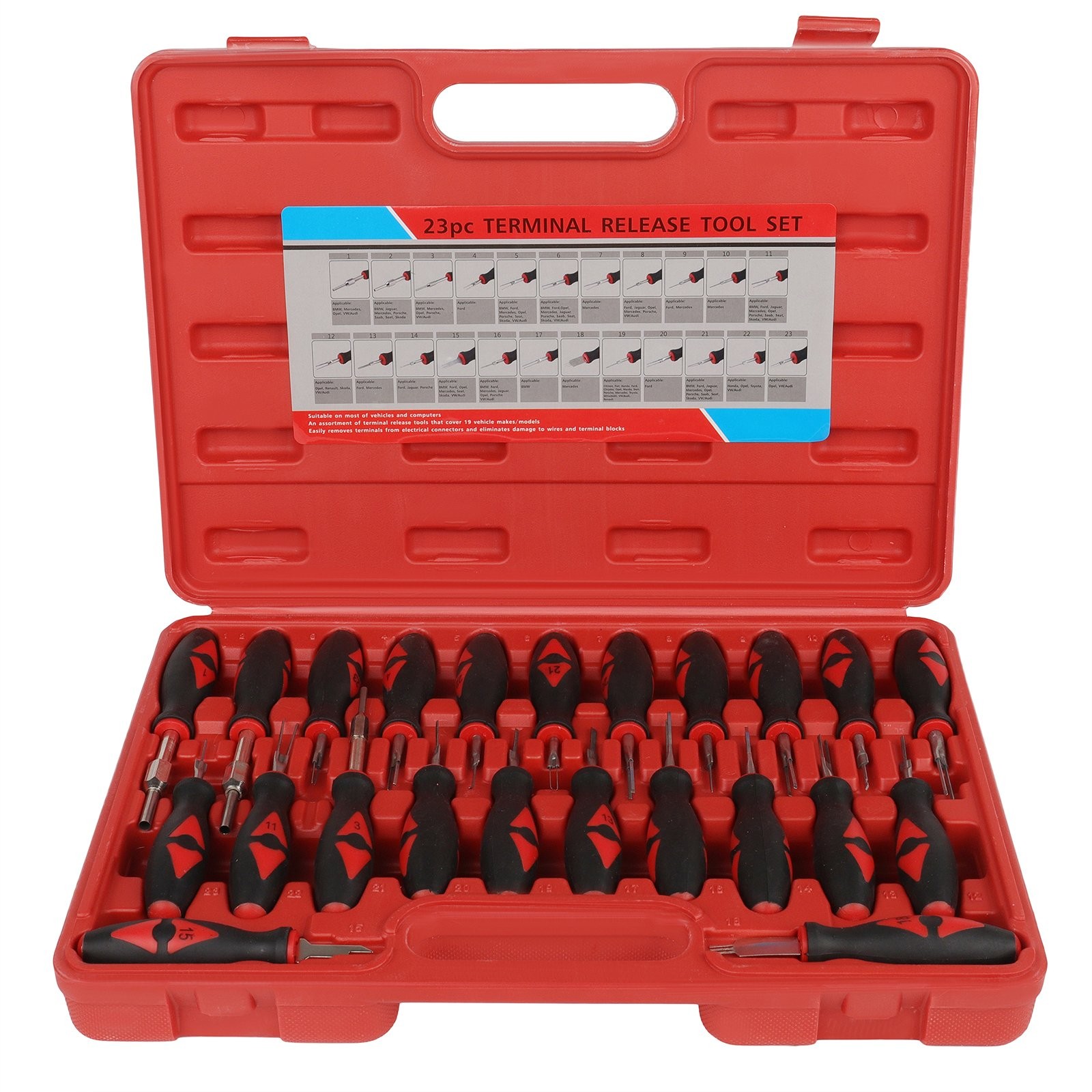 ✔23pcs Universal Terminal Connector Release Tool Kit Extractor Removal Tool Set