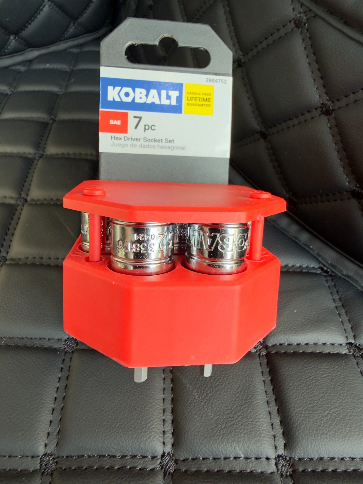 Kobalt 7 pc SAE 3/8-in Drive Hex Bit Driver Socket Set Polished Chrome BRAND NEW