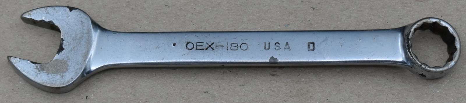 SNAP-ON TOOLS OEX-180, 9/16″ SAE, 12-POINT, OPEN/BOX END SHORT COMBO WRENCH