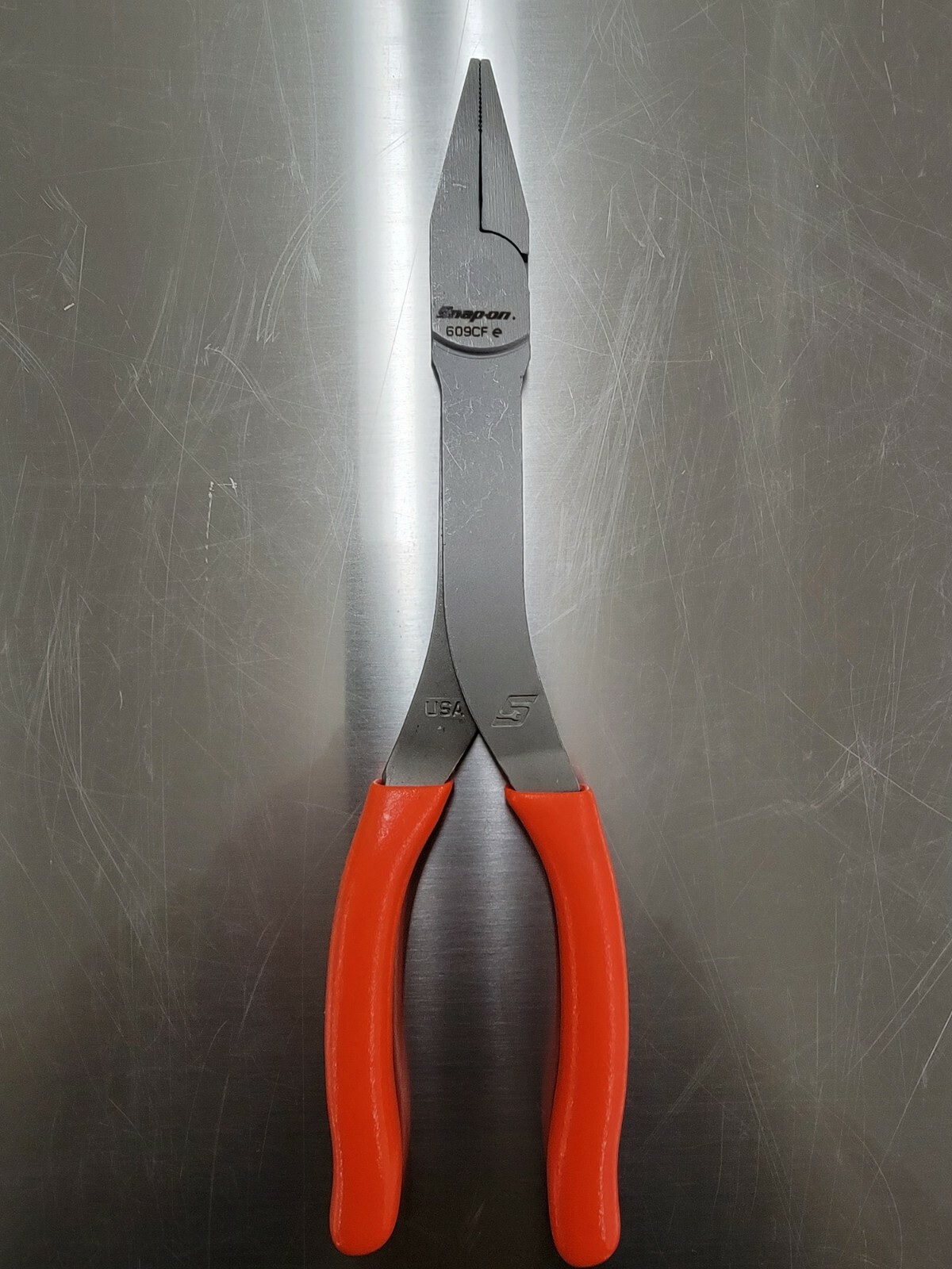*NEW* Snap On Tools 609CF 9″ Talon Grip Duck Bill Pliers ORANGE Soft Grip