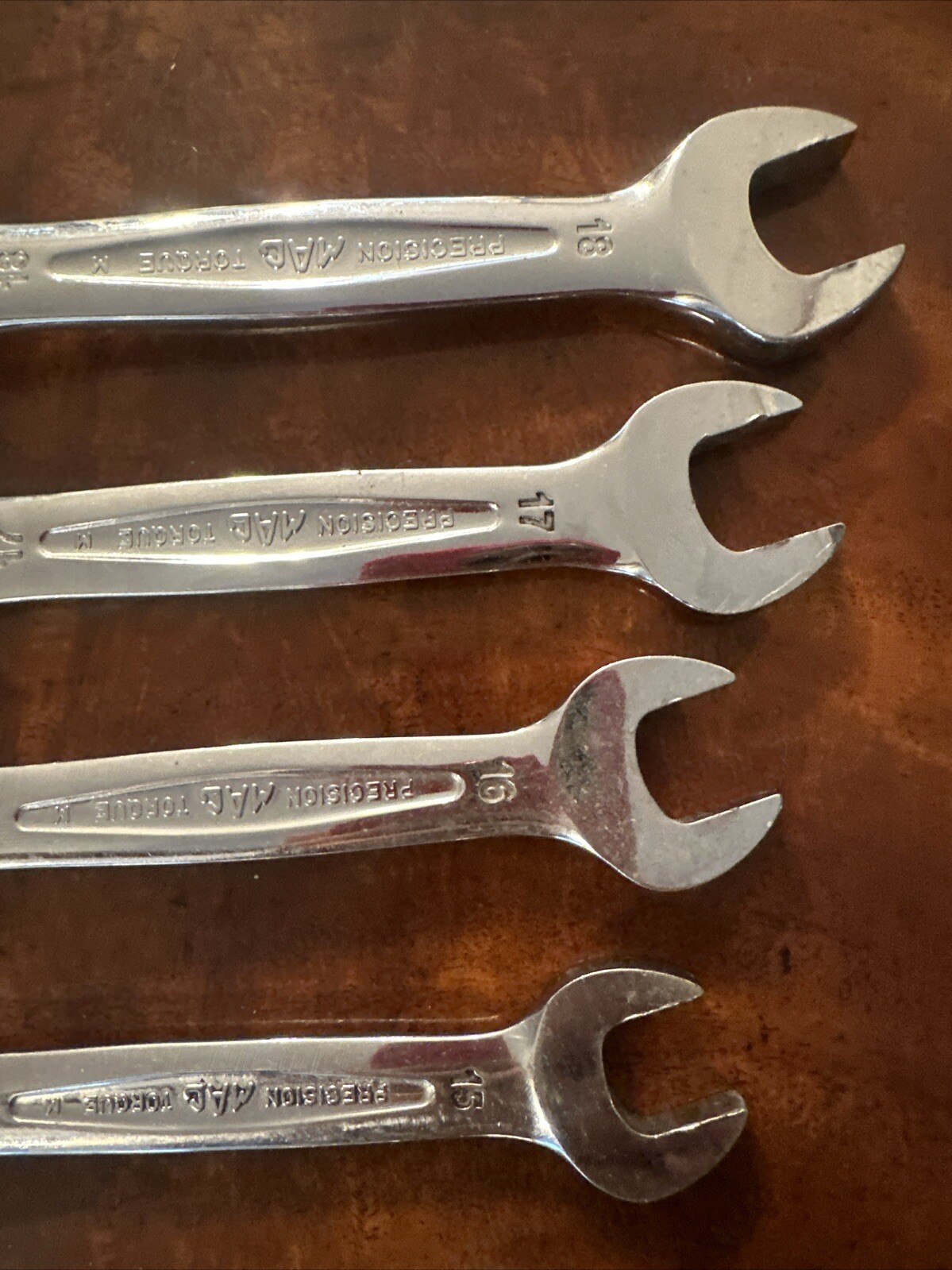 Mac Ratcheting Metric Wrenches MM407 6 Pieces 11 12 15 16 17 18