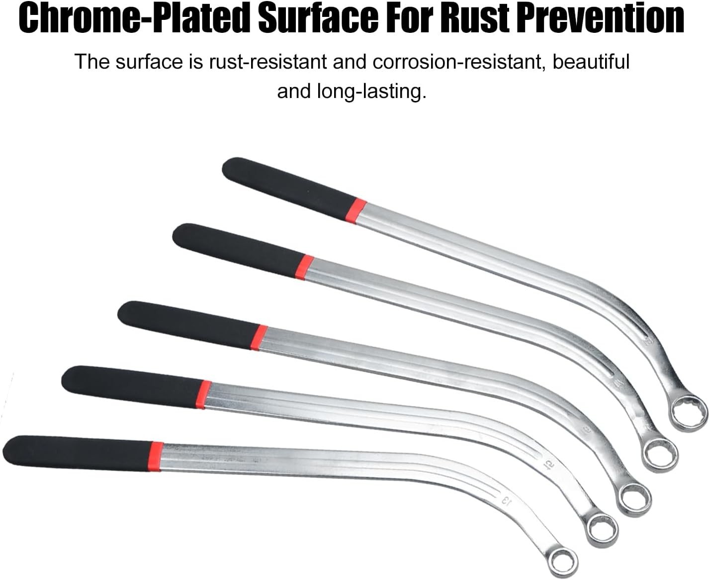 5PCS Serpentine Timing Belt Wrench Set 13-19mm Alloy Steel Tensioner Pulley R…