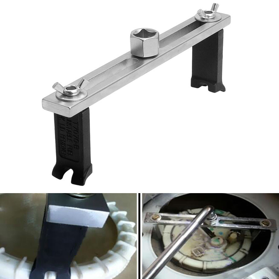 Fuel Pump Tank Lid Cover Adjustable Spanner Wrench Remover Tool Universal