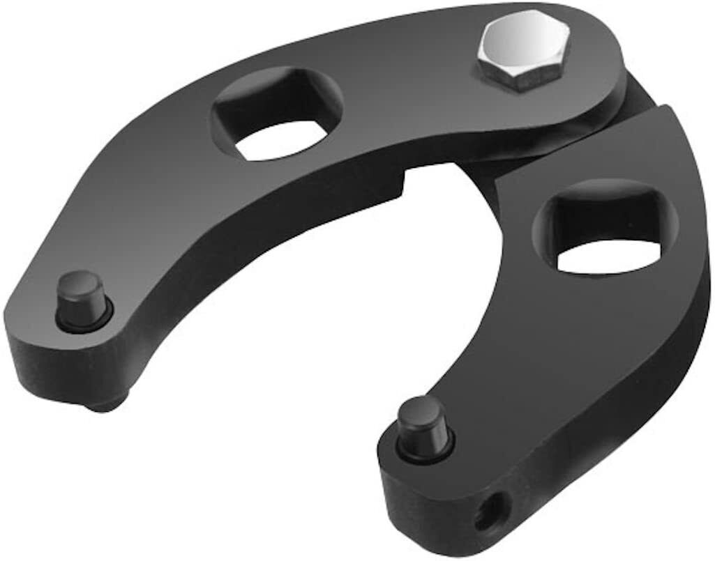 7463 Adjustable Gland Nut Wrench Fits for Hydraulic Cylinders on Vehicles, Black