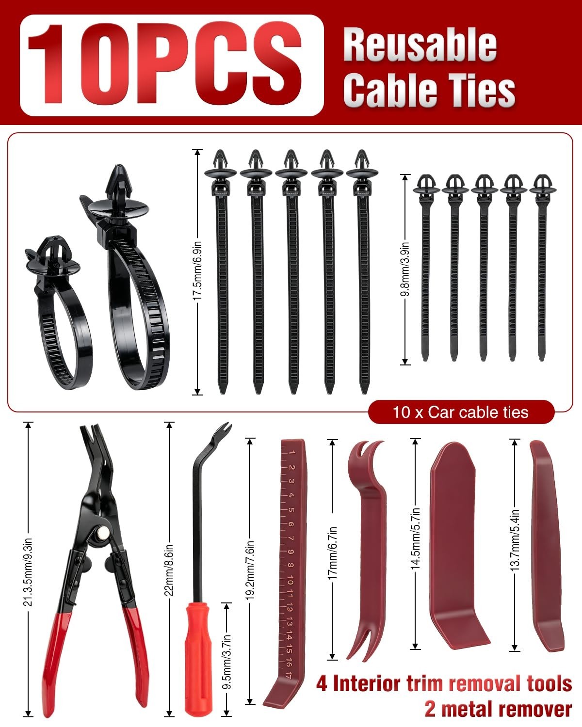 2080PCS Automotive Retainer Clips& Trim Removal Tools,32 Universal Sizes Push…