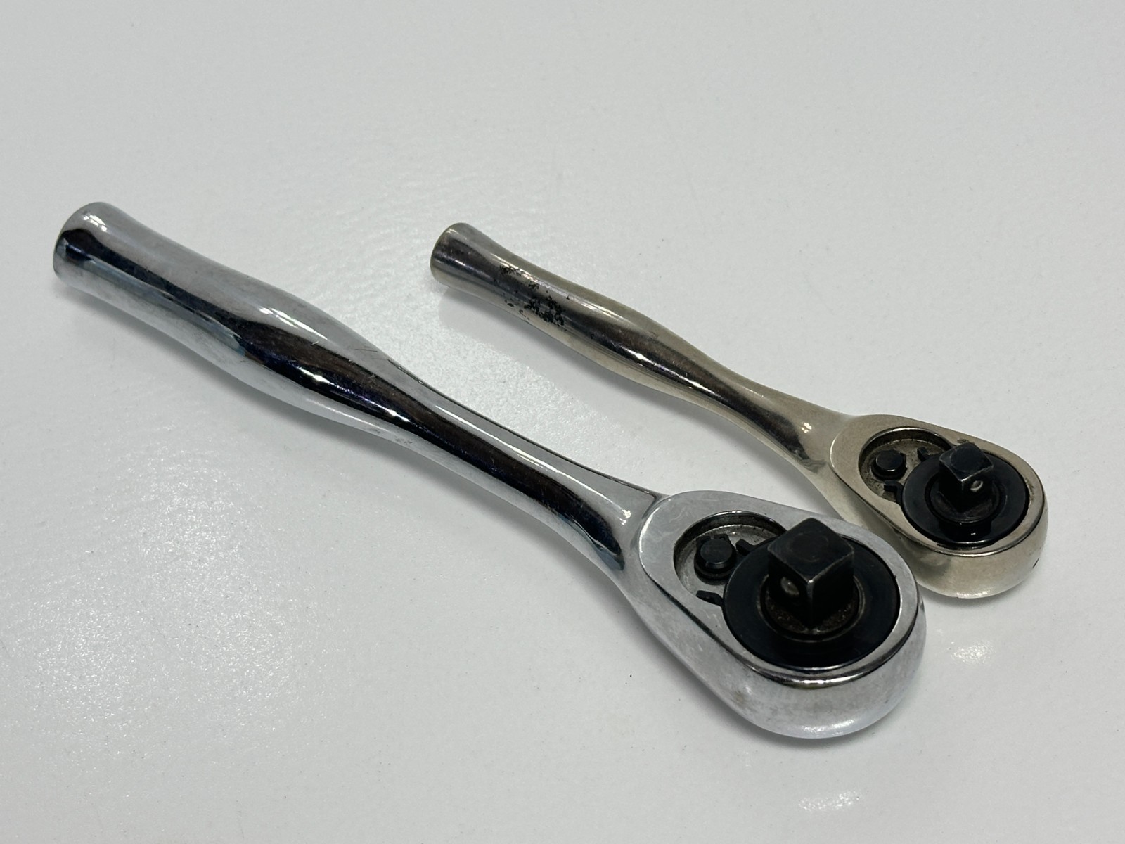 Cornwell Tools USA 2pc 3/8” Drive & 1/4” Drive Chrome Ratchet Set Pair