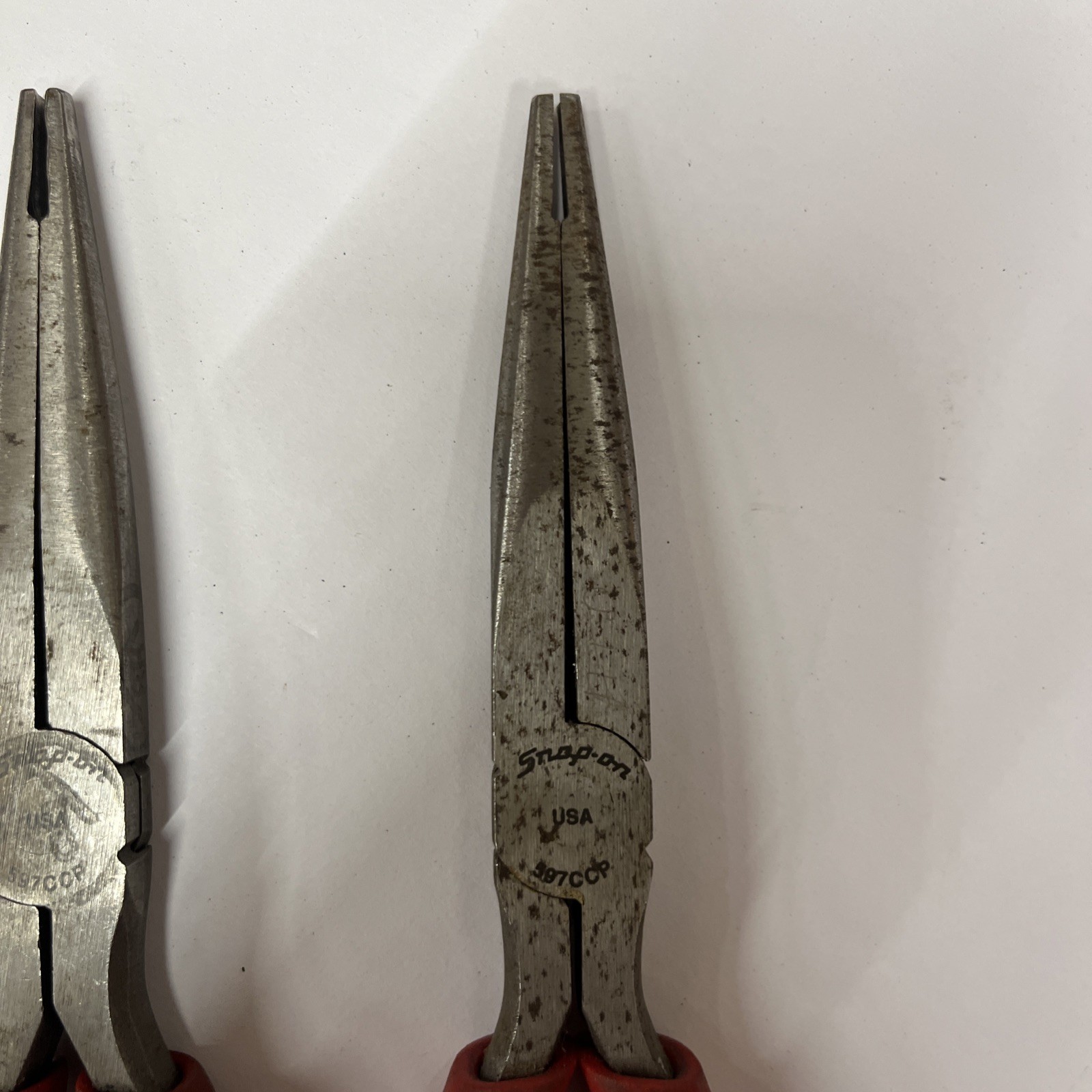 4-Snap On 597CCP Needle Nose Pliers READ USA AUTOMATIC TRANS VALVE BODY PIN TOOL