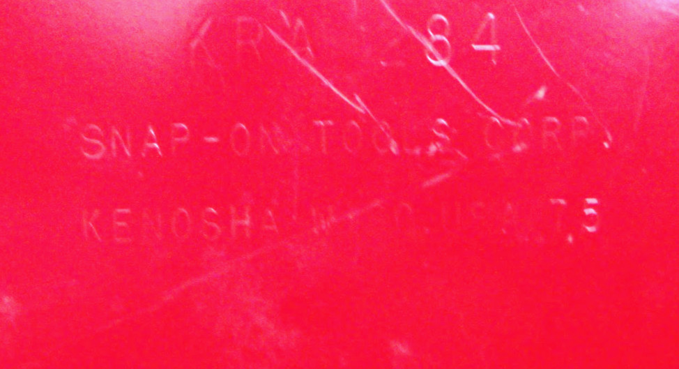 Snap On Tools USA KRA-284 (Kenosha WI) Red Metal Tool Case Box