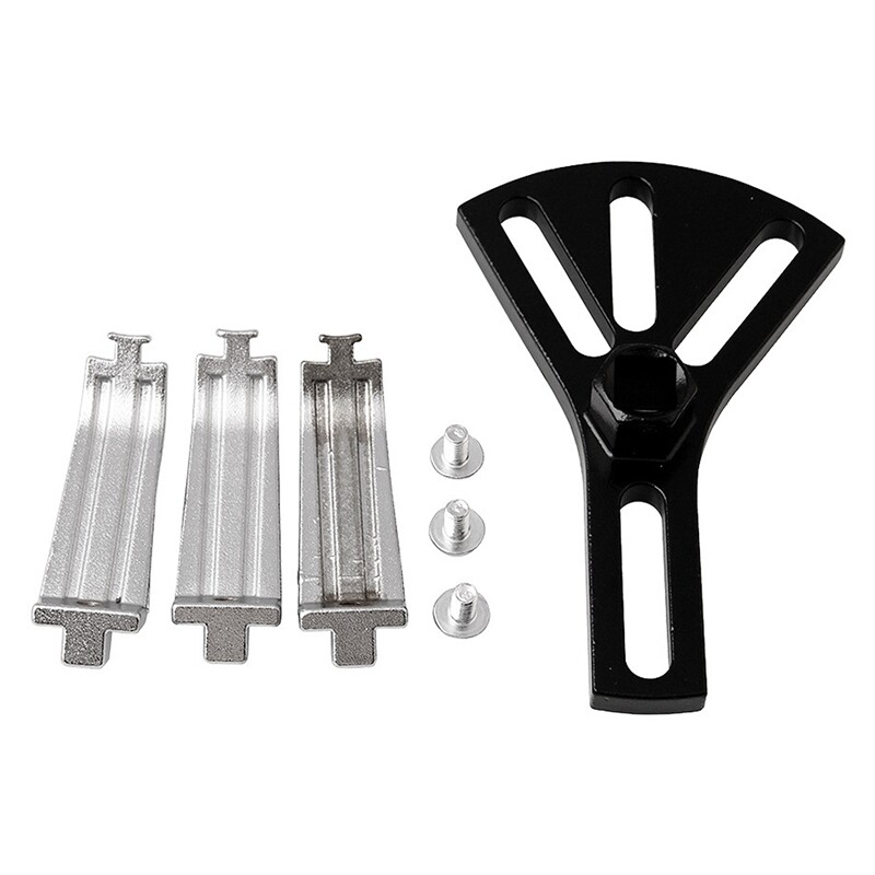 Fuel Pump Remover Tank Lock Ring Tool Adjustable 5.5in-7in Car Accessories Black