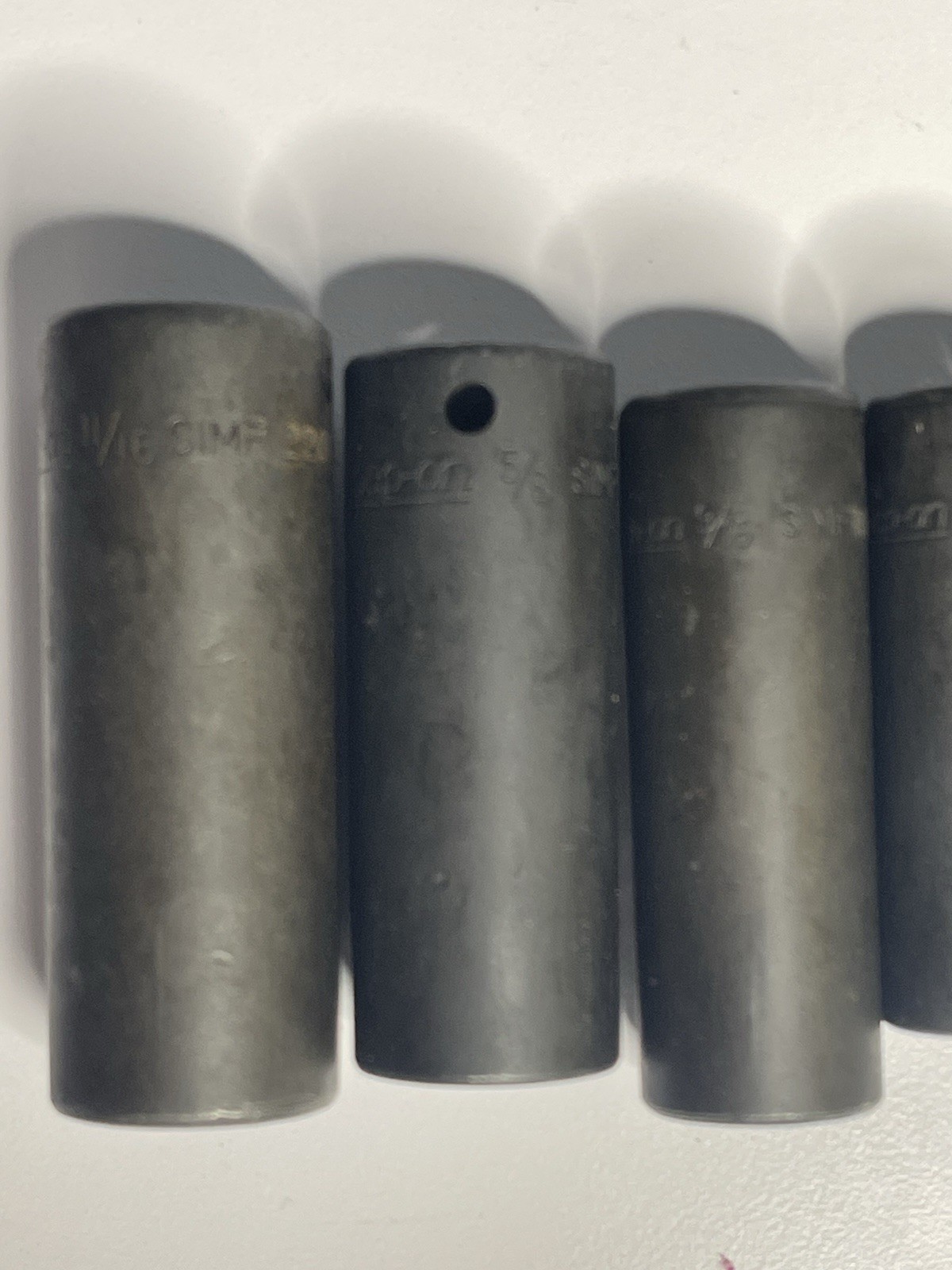 Snap-on 6 Piece 3/8″ Drive 6-Point Deep Impact Socket Set 3/8″ to 11/16”SIMF