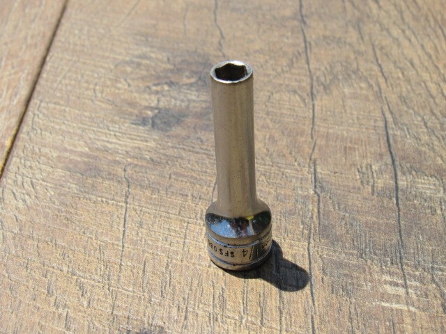SNAP ON 1/4″ SFS081 3/8″ DRIVE 6 POINT DEEP SAE SOCKET SFS 081 UNDERLINE LOGO