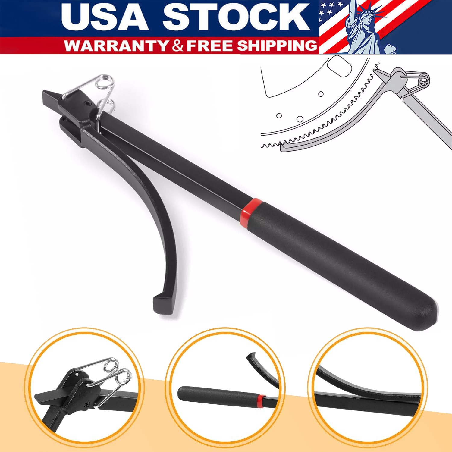 23800 Flywheel Turner Turning Wrench Flex Plate Holder For Most Vehicles
