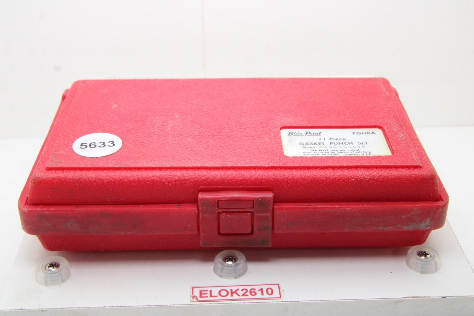 Blue Point PGH8A 11 Piece Gasket Punch Set Complete In Case Damage to 1″ USA