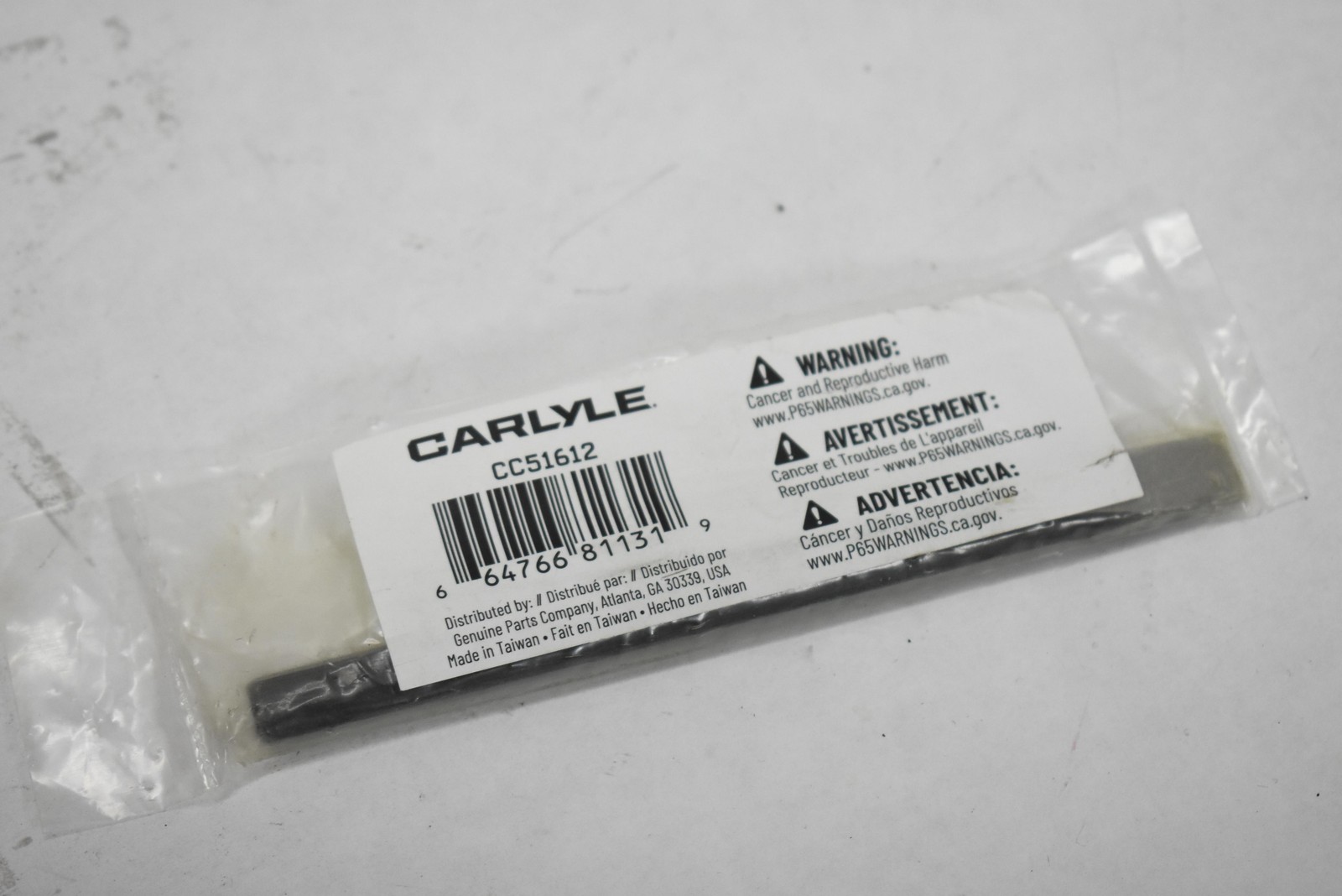 Carlyle CC51612 Cold Chisel Steel Hand Tool Black New Sealed Bag Automotive