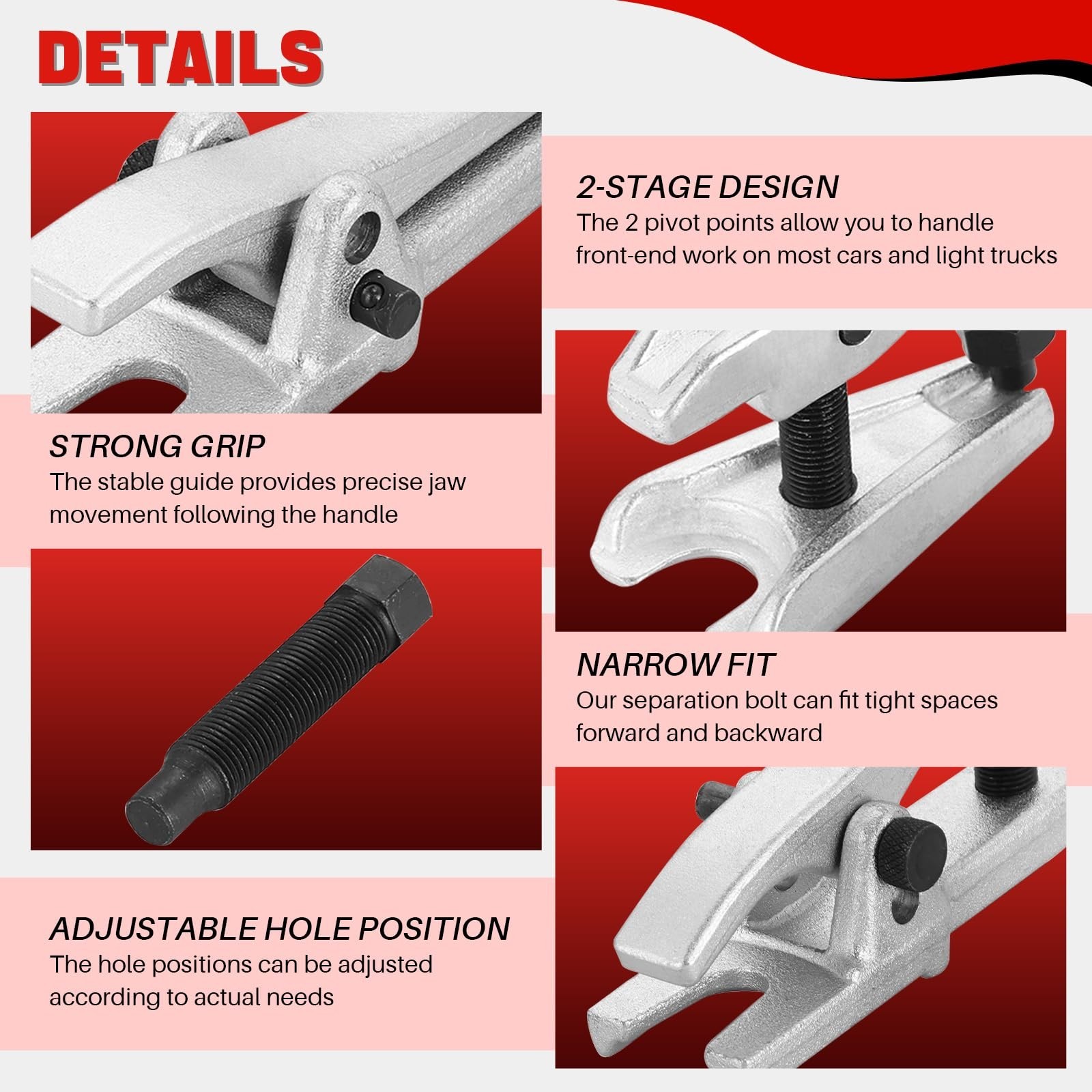 Ball Joint Separator Tool Kit – Splitter & Removal Tool for Cars, Trucks, ATVs