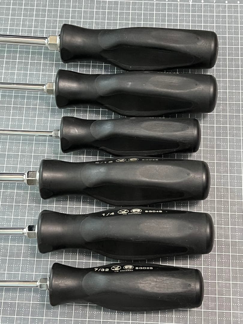 Rare Snap-on Limited Edition Black & Black Screwdriver Set of 6