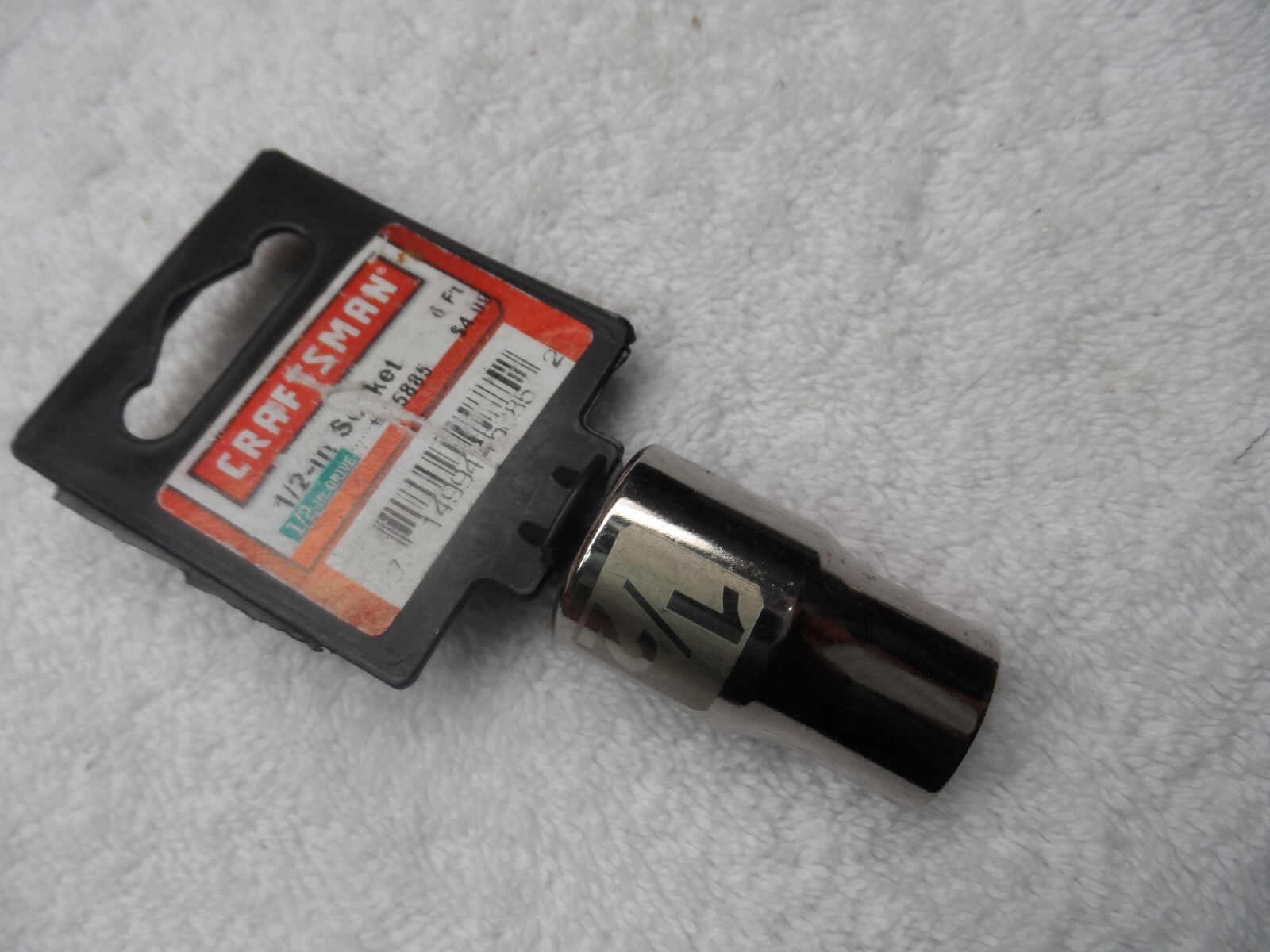 Craftsman 1/2″ Drive Standard SAE Socket, 1/2″ NIP laser 6pt USA – PN 45885