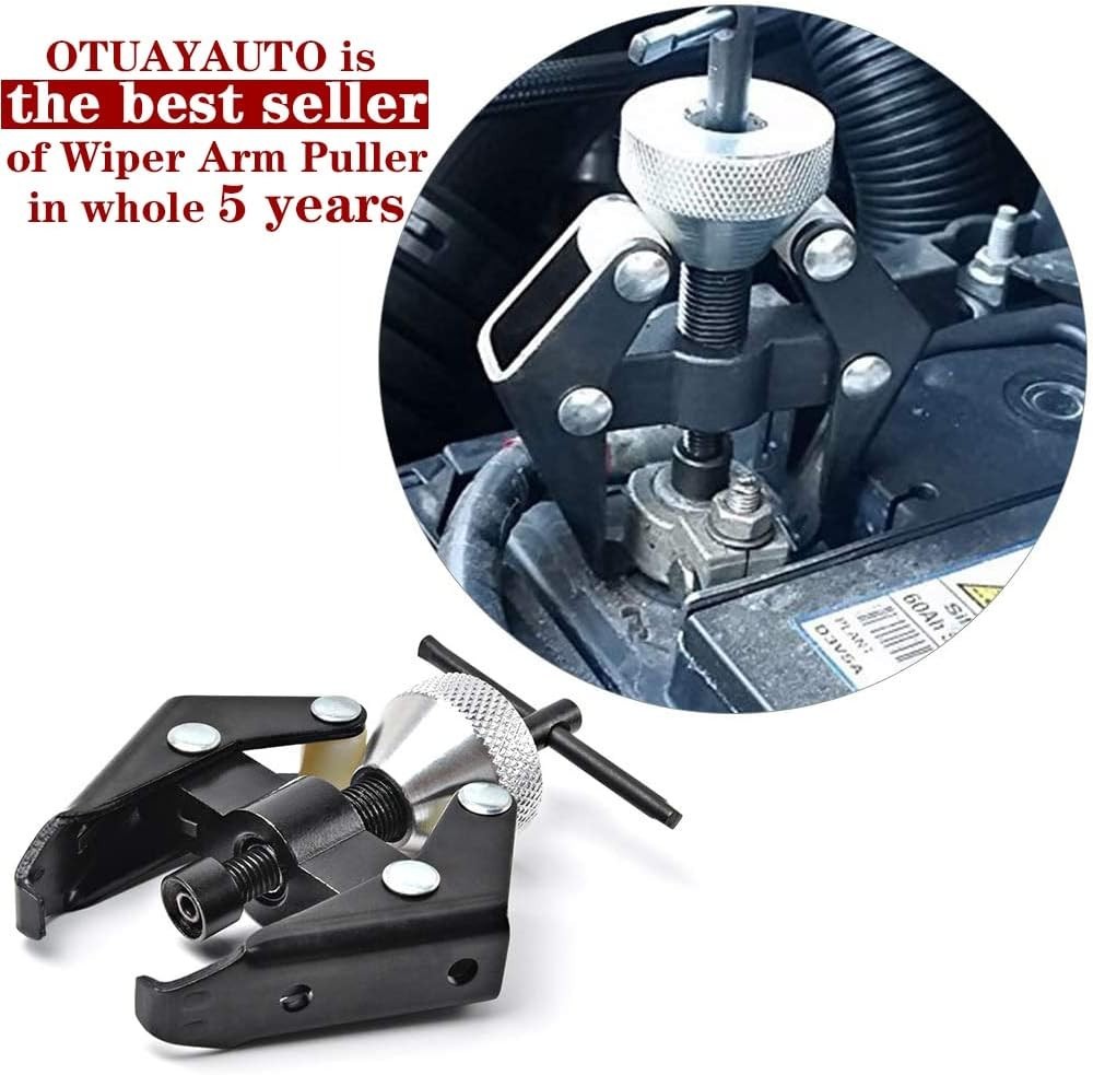 Compact Battery Terminal & Wiper Arm Tool with Metallic Finish – Easy Grip Cone