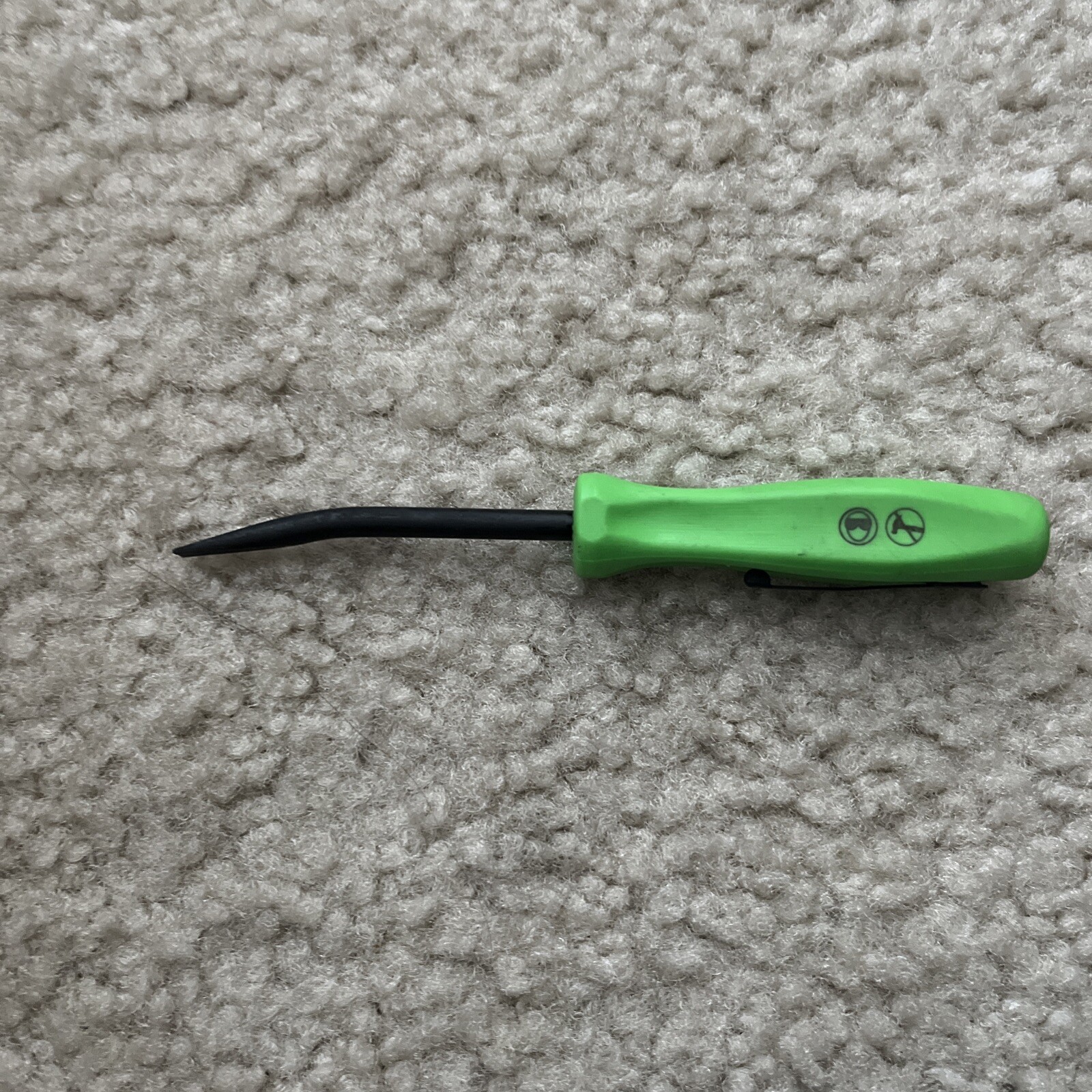 Snap-on Tools USA NEW GREEN 5″ Length Angle Tip Mini Pocket Prybar PBMB5G