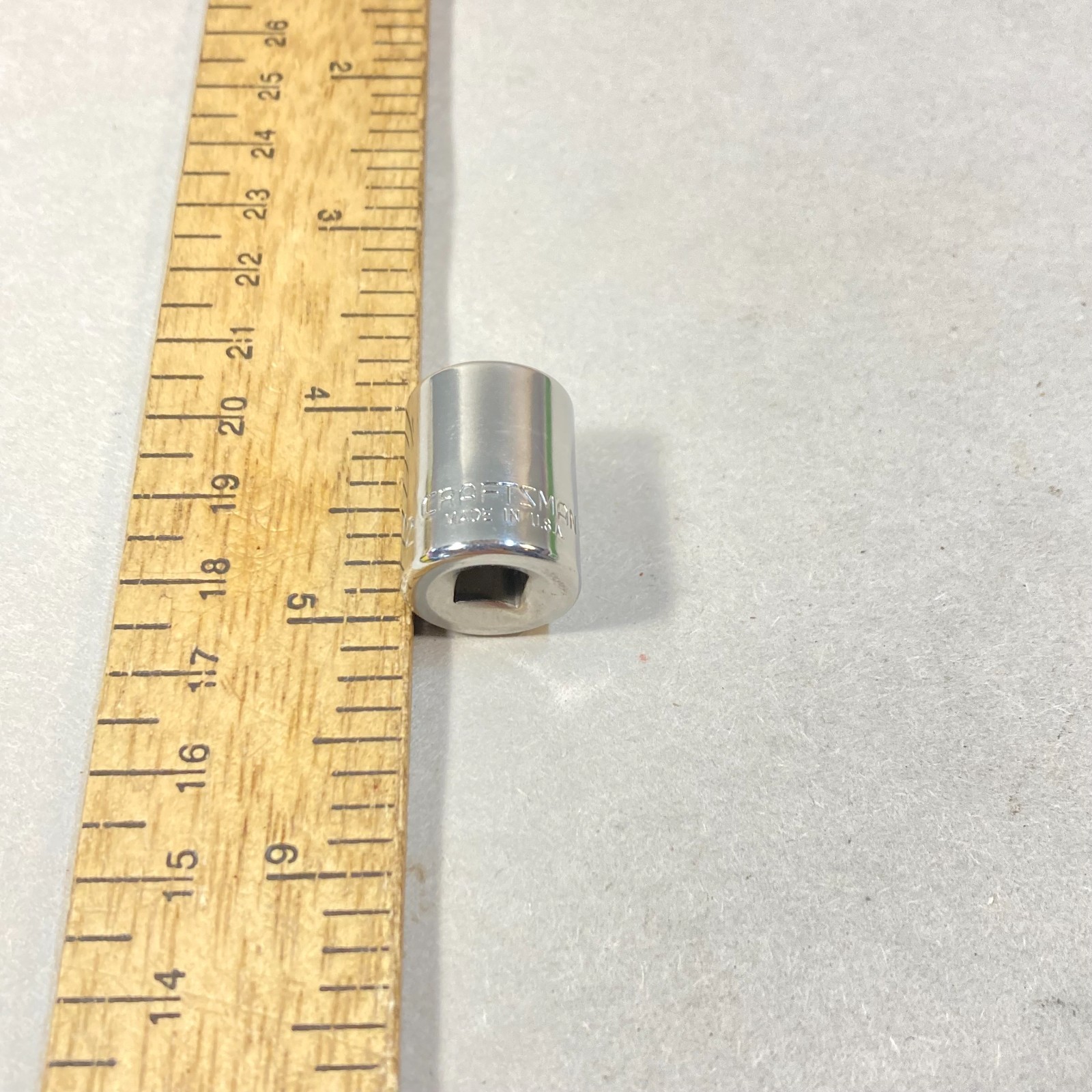 Craftsman 1/2″ Socket 1/4″ Drive 6 Point -G- #43499 USA