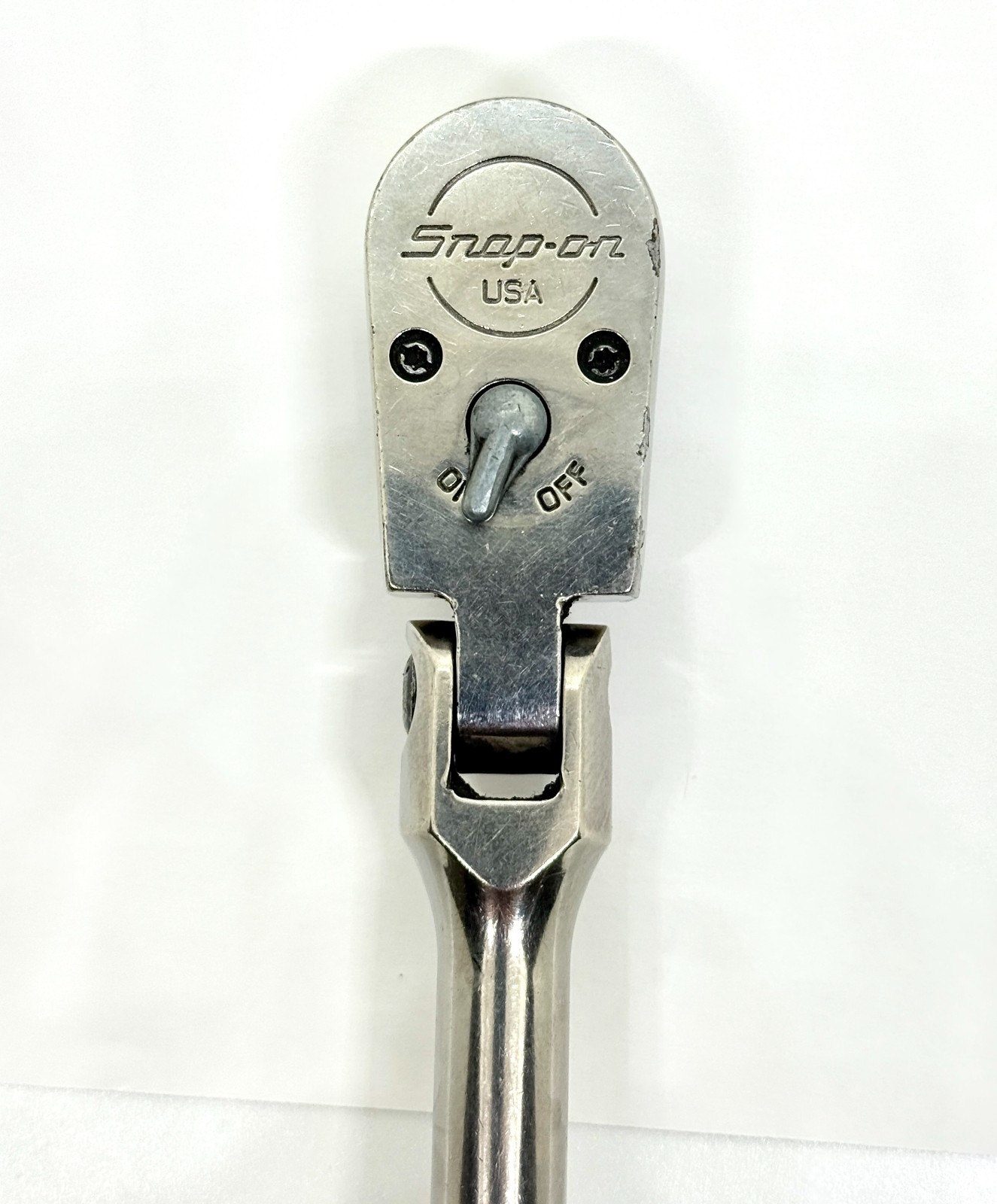 Snap-on FBF936 3/8” Drive Bent Handle Flex-Head Ratchet Made in USA