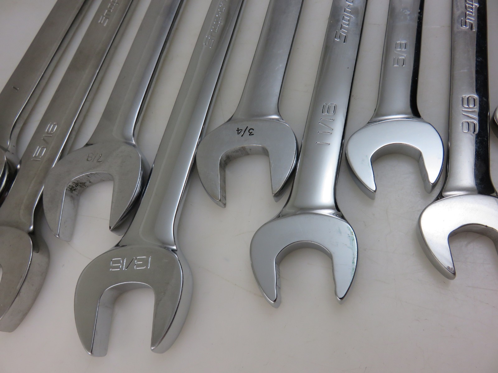 Snap-On OEX & SOEX Series Combination Wrench 11pc Set 3/8″-1″ 12pt *MIXED SET*