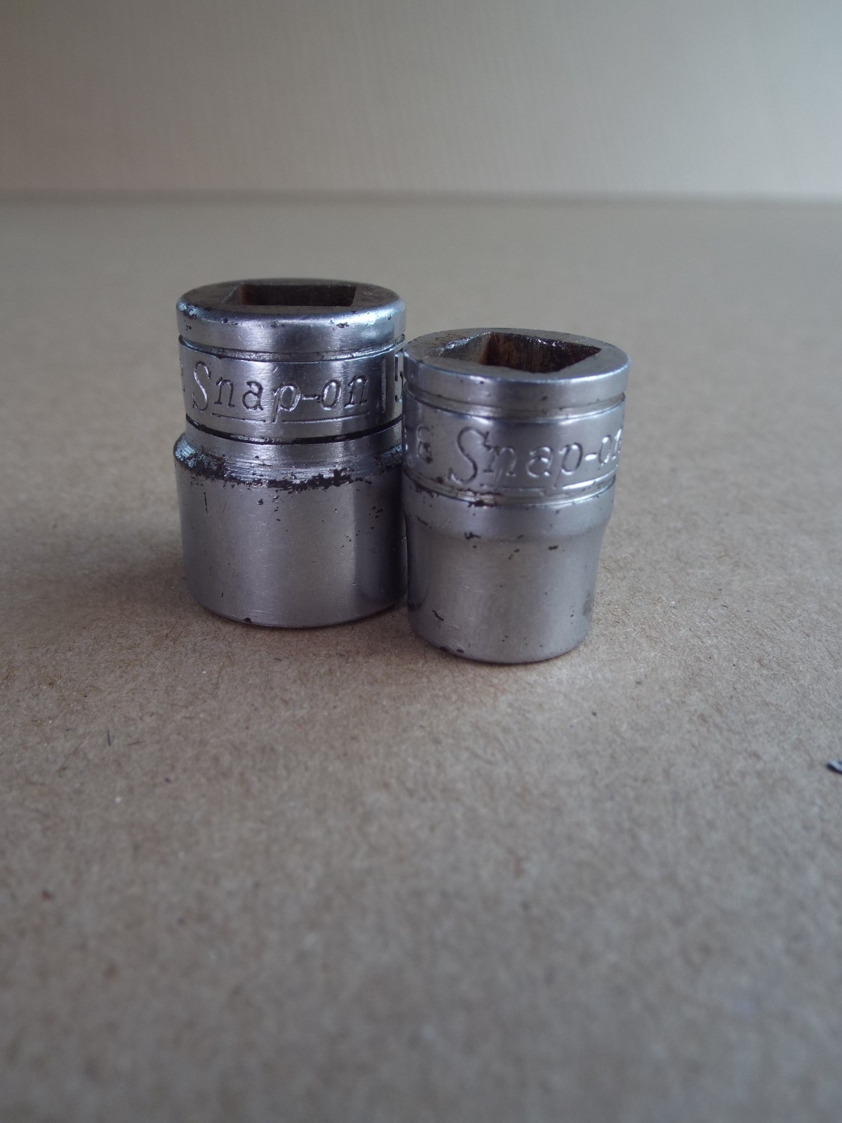 VTG Snap-on Socket Lot 11m & 15mm 3/8 Dr 12 Pt USA Made Work Well (Please Read)
