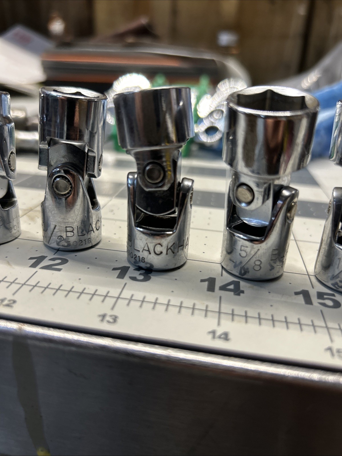 Blackhawk Tools,Sae,Universal (UV) 7pc Swivel Socket Set, 3/8″-3/4″, 3/8″ Drive
