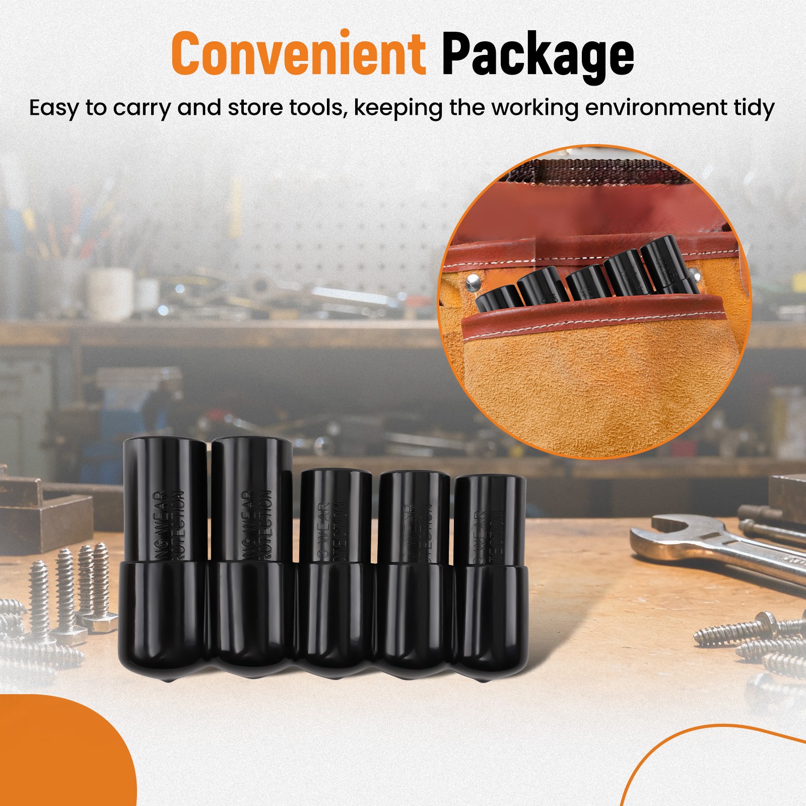 Lisle 71670 Style Large Tap Socket Set 1/2″ Dr 5Pc for 5/8″-1″ Taps
