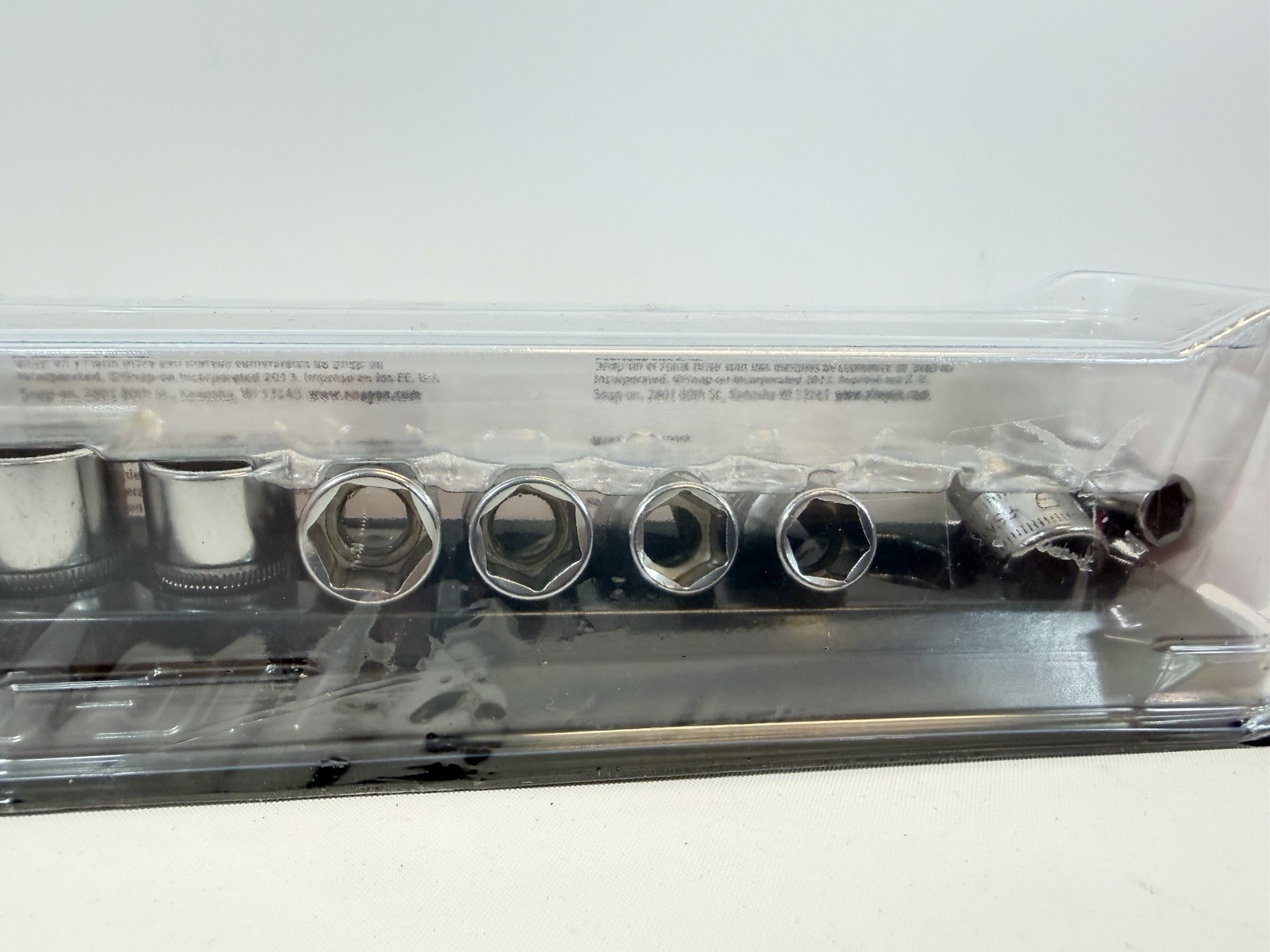 NEW Snap on 212FSMY 3/8″ drive 8 thru 19 mm 6-point Semi Deep Socket Set NEW