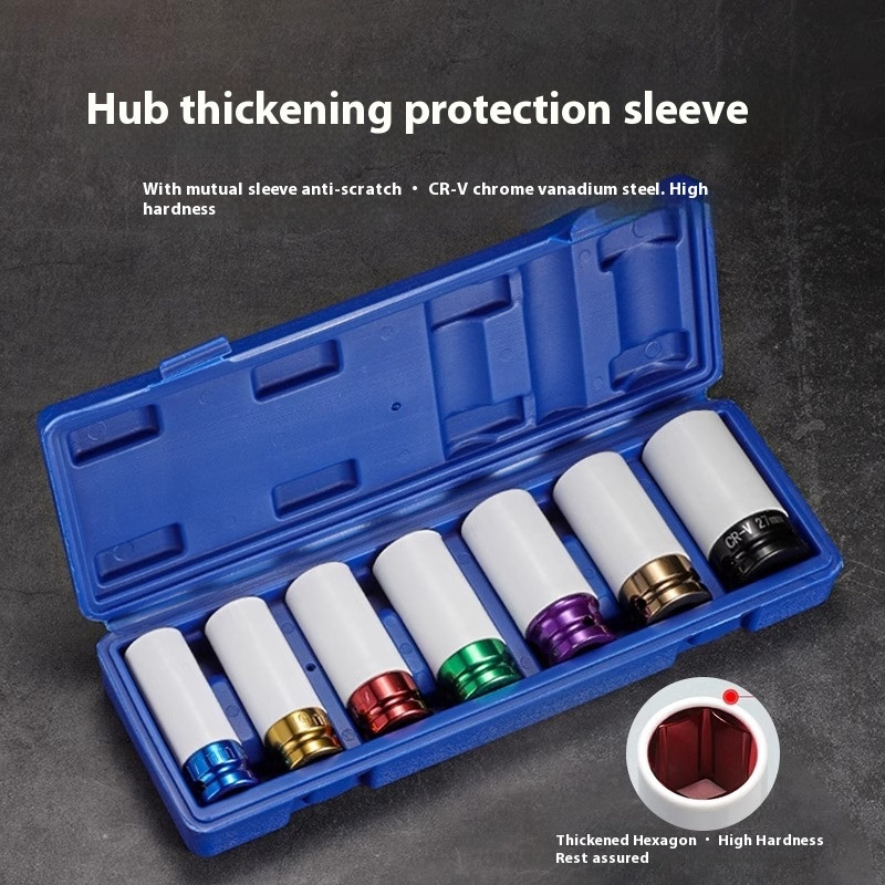 Pneumatic Tire Removal Protection Socket Set Extended Special Socket Wrench