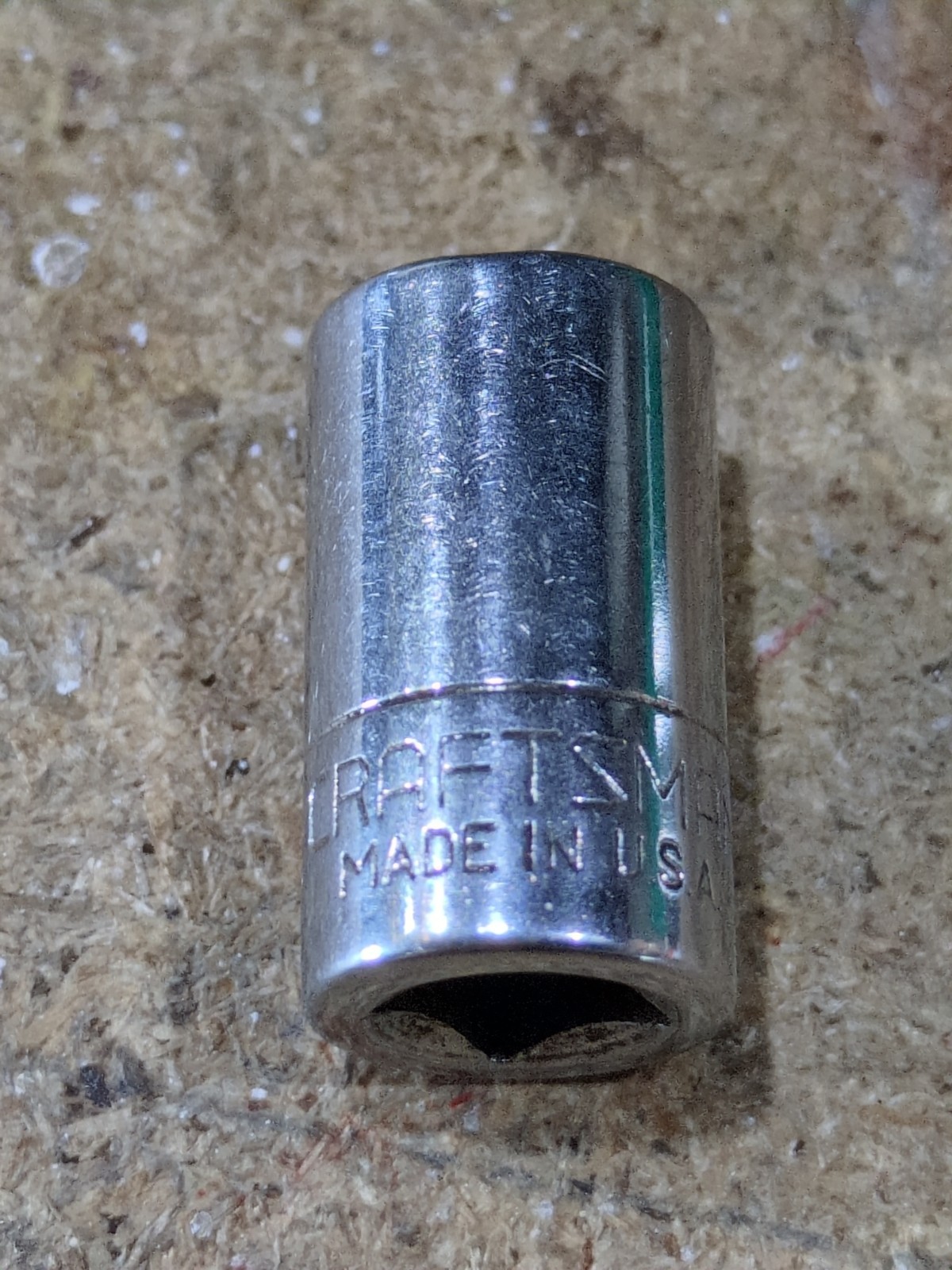CRAFTSMAN 1/4″ DRIVE 11/32 6 POINT SHALLOW SOCKET -V- 43496 USA