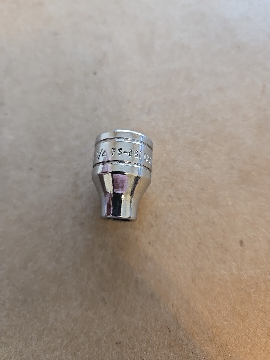 Snap On 3/8″ Drive 1/4″ 6PT Shallow Chrome Socket FS-081