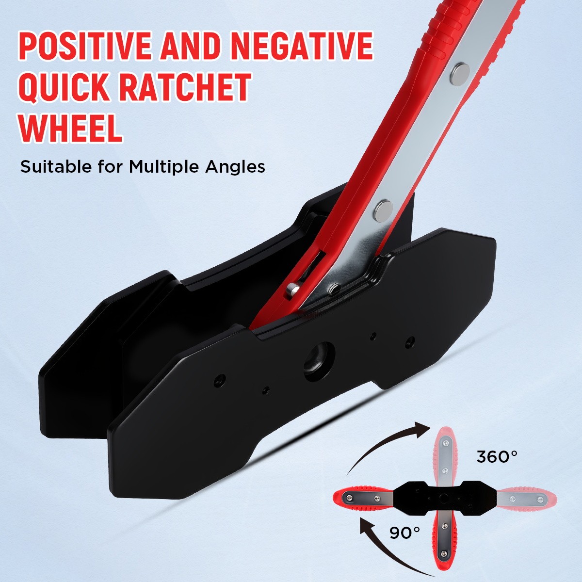 Brake Caliper Compression Tool 360°Adjustable with 4 Brake Caliper Hanger Hooks