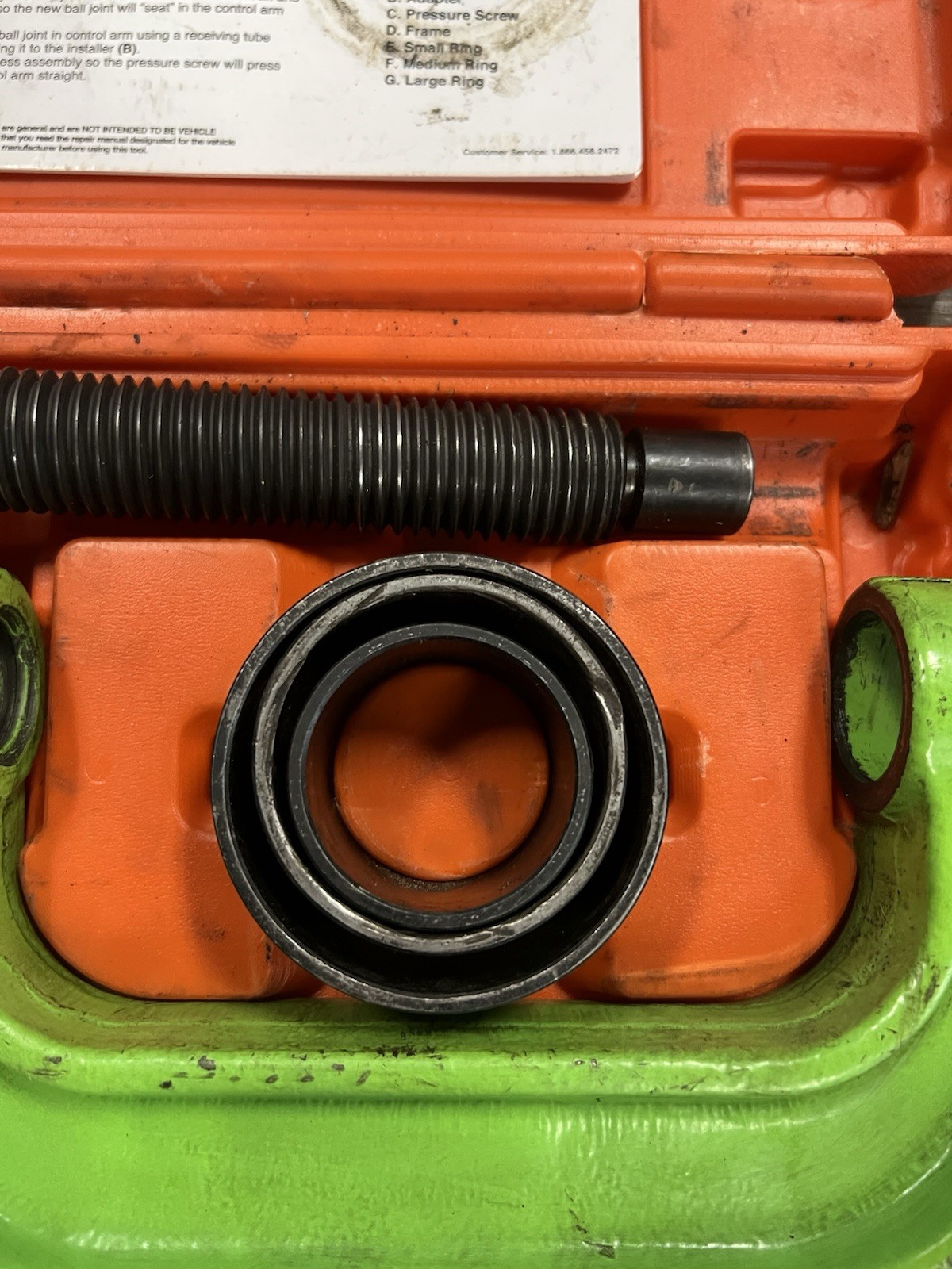 OEM Tools 57023 Ball Joint U Joint Press Set- In Hard Case