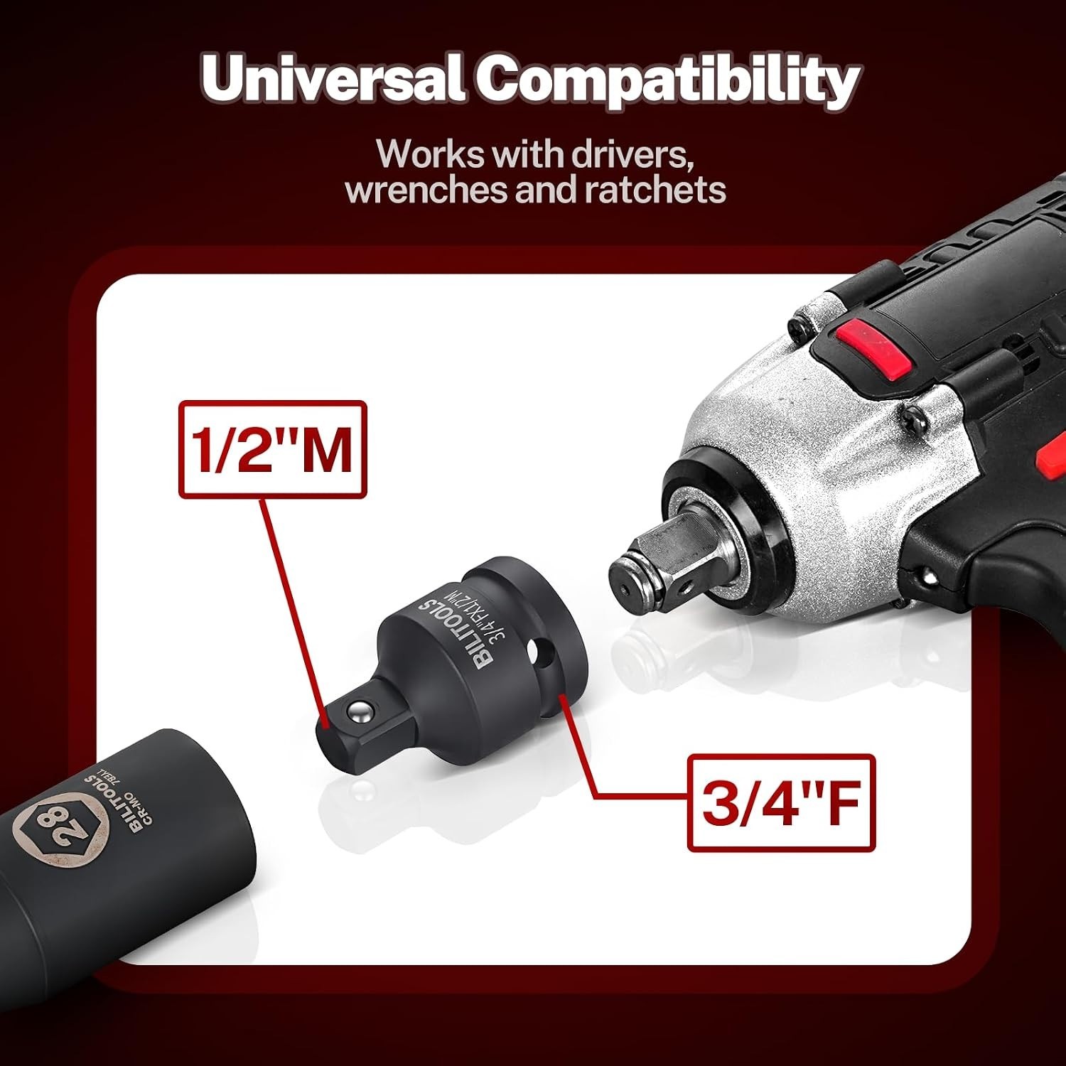 Impact Socket & U-Joint Adapter Kit | Corrosion Resistant