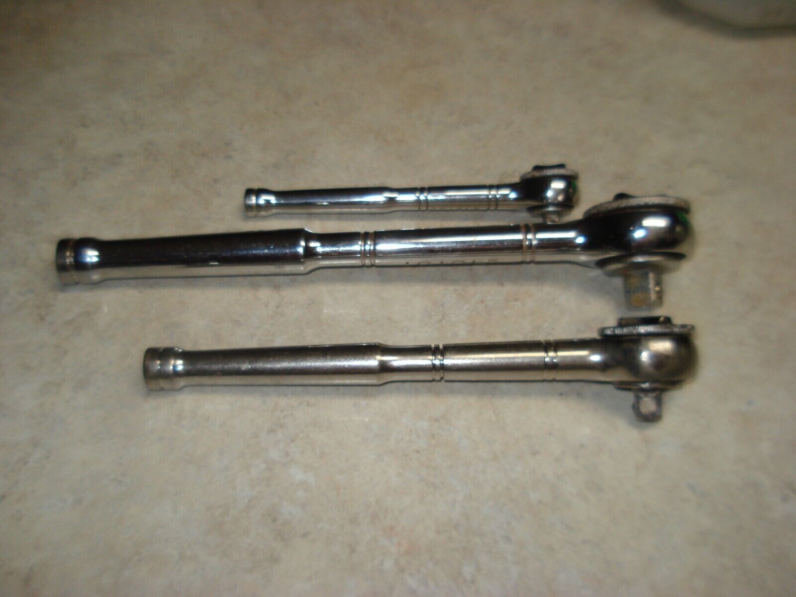 Craftsman 3pc Thumbwheel Ratchet Set 1/4″ 3/8″ 1/2″ 43795 43796 43797 NL 77