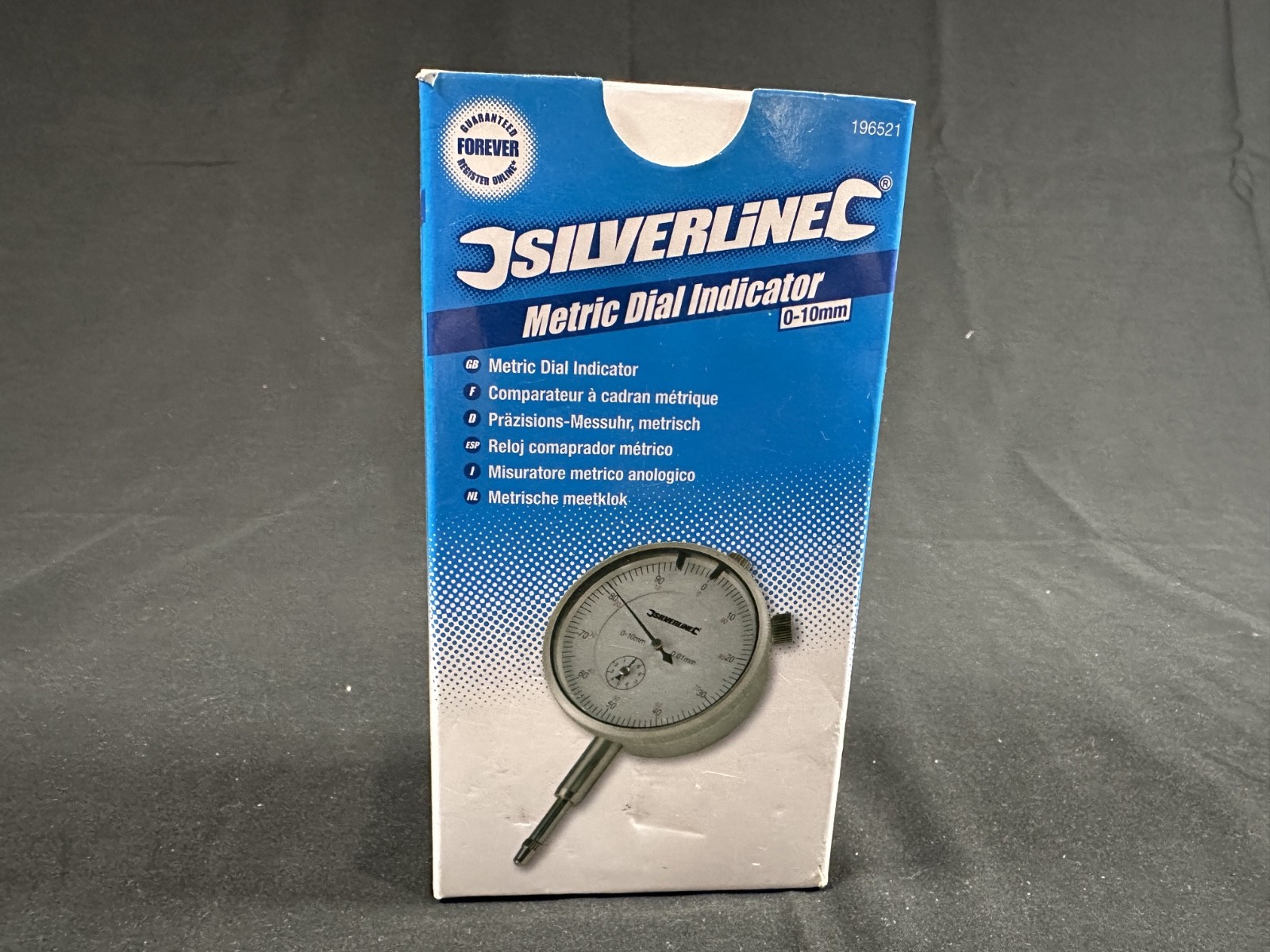 Metric Dial Indicator 0-10mm Silverline 196521 Boxed
