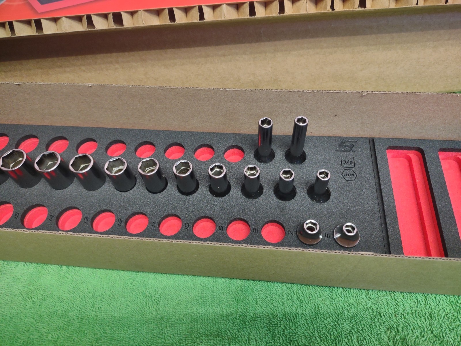 New! Snap-on 221SFMSFRX 21pc 3/8″ Drive Metric Socket Set 6–20mm Shallow & Deep