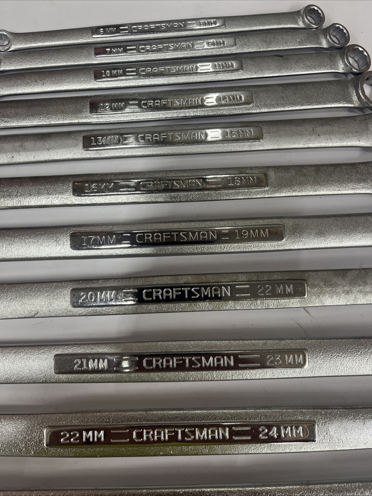 Craftsman Metric Double Box End Wrench Set 12 Point 6mm -30mm 12pc USA BIN READ