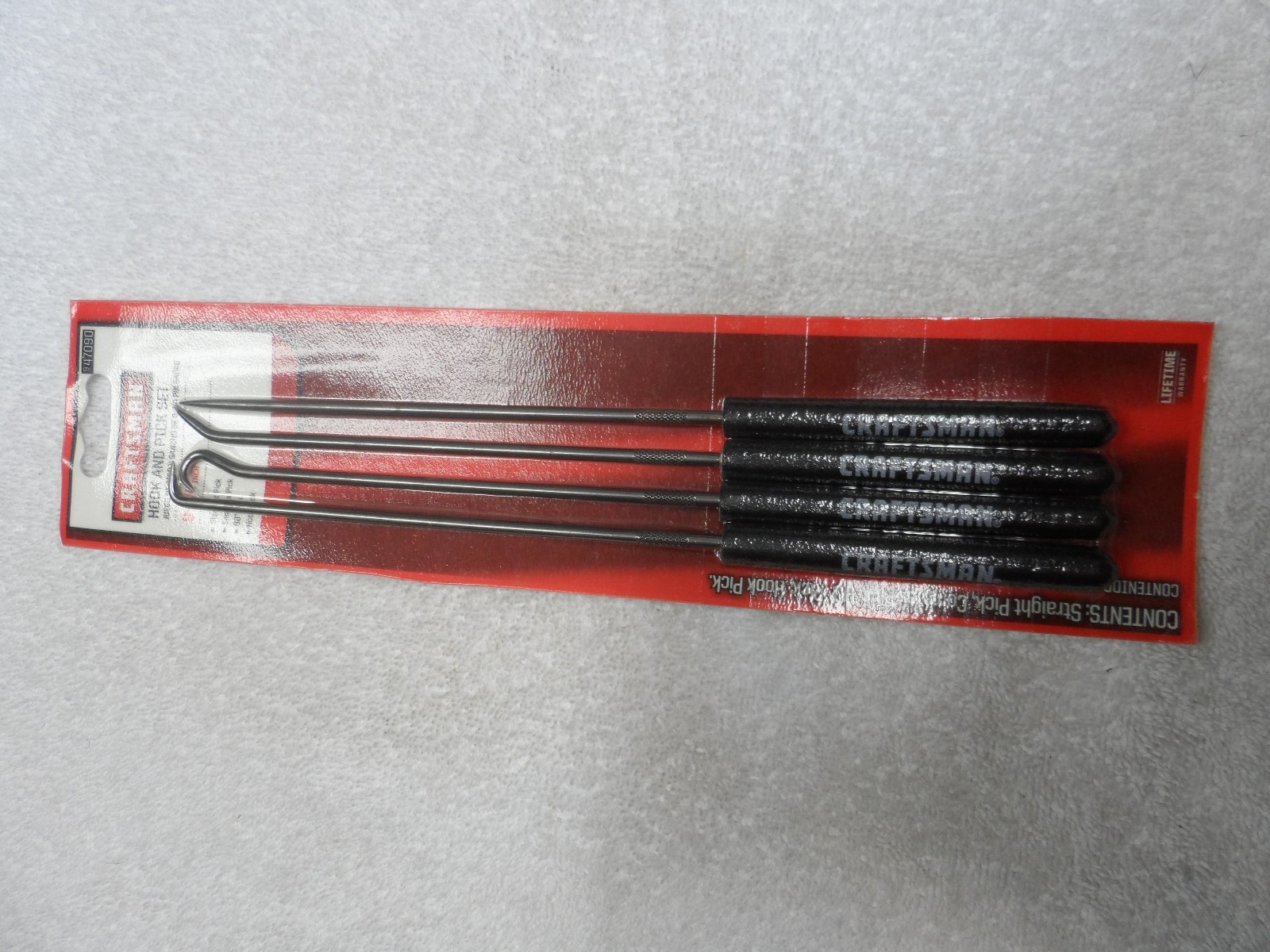 Craftsman Pick and Hook Set w/ cushion grip handles USA, 4 pcs – Part # 47090