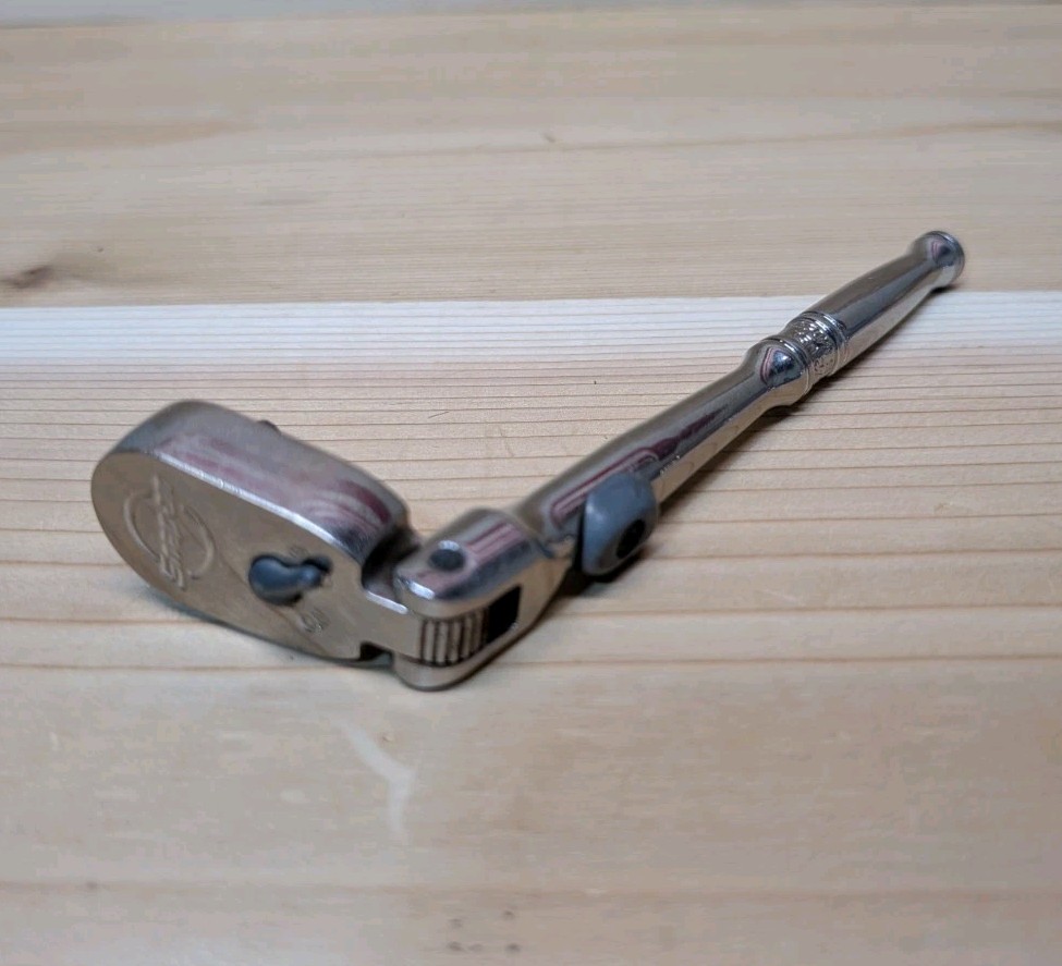 SNAP-ON 1/4″ TX72 Inch Ratchet Locking Flex Head USA MADE Vintage