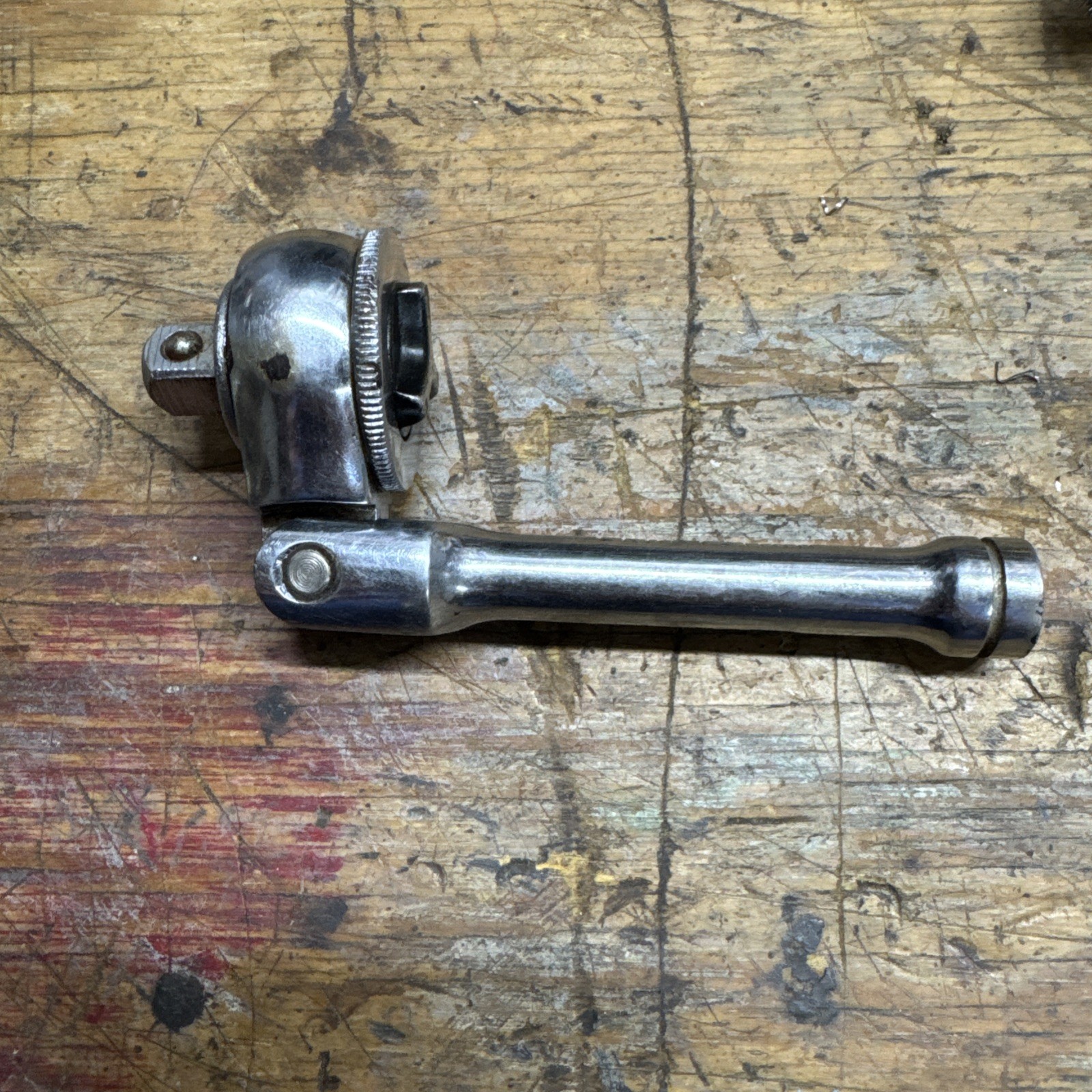 Vintage Craftsman 3/8″ Drive Ratchet Stubby Flex Head Compact Tight Space Short